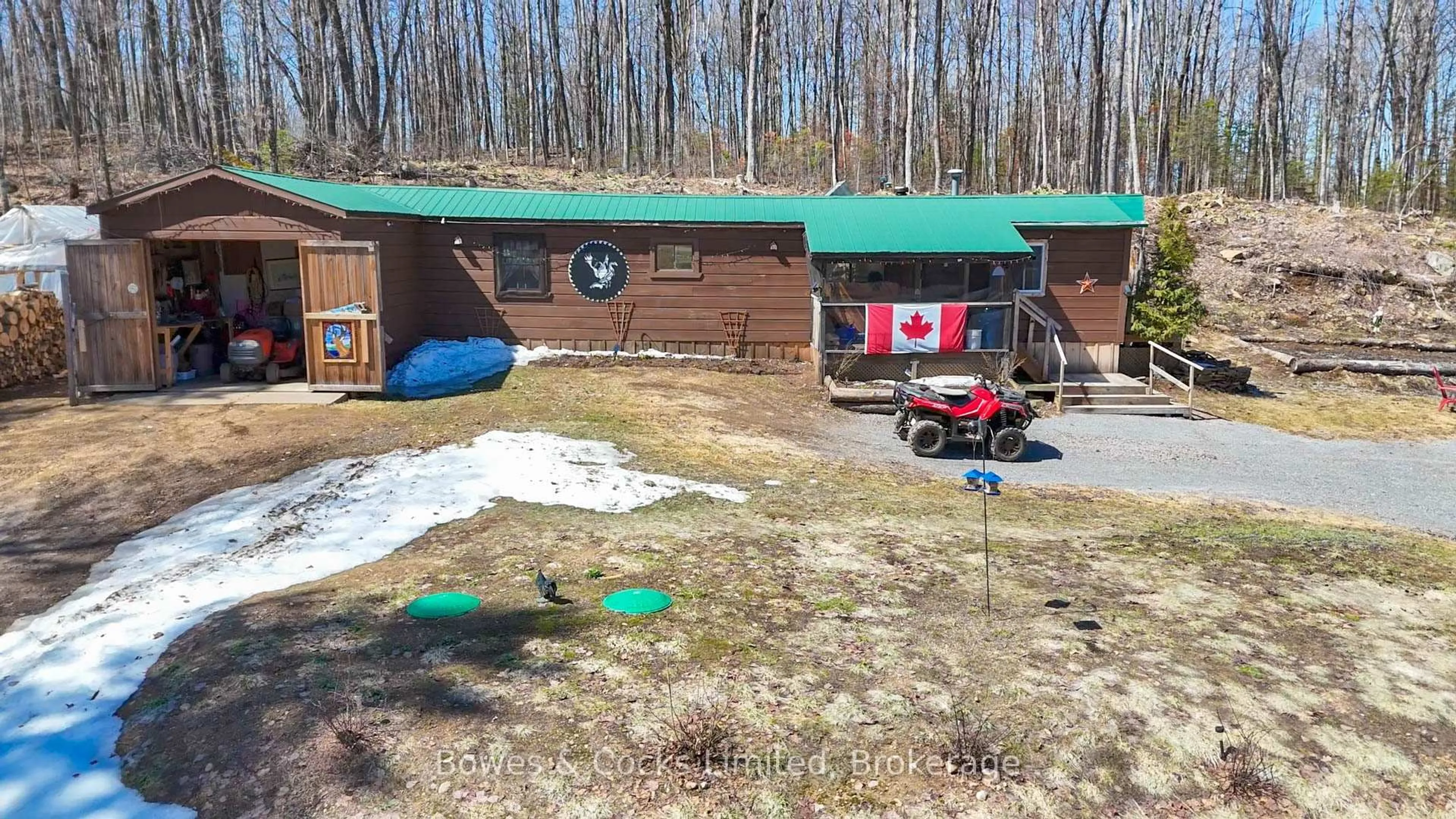A pic from outside/outdoor area/front of a property/back of a property/a pic from drone, building for 2108 Old Hastings Rd, Coe Hill Ontario K0L 1P0