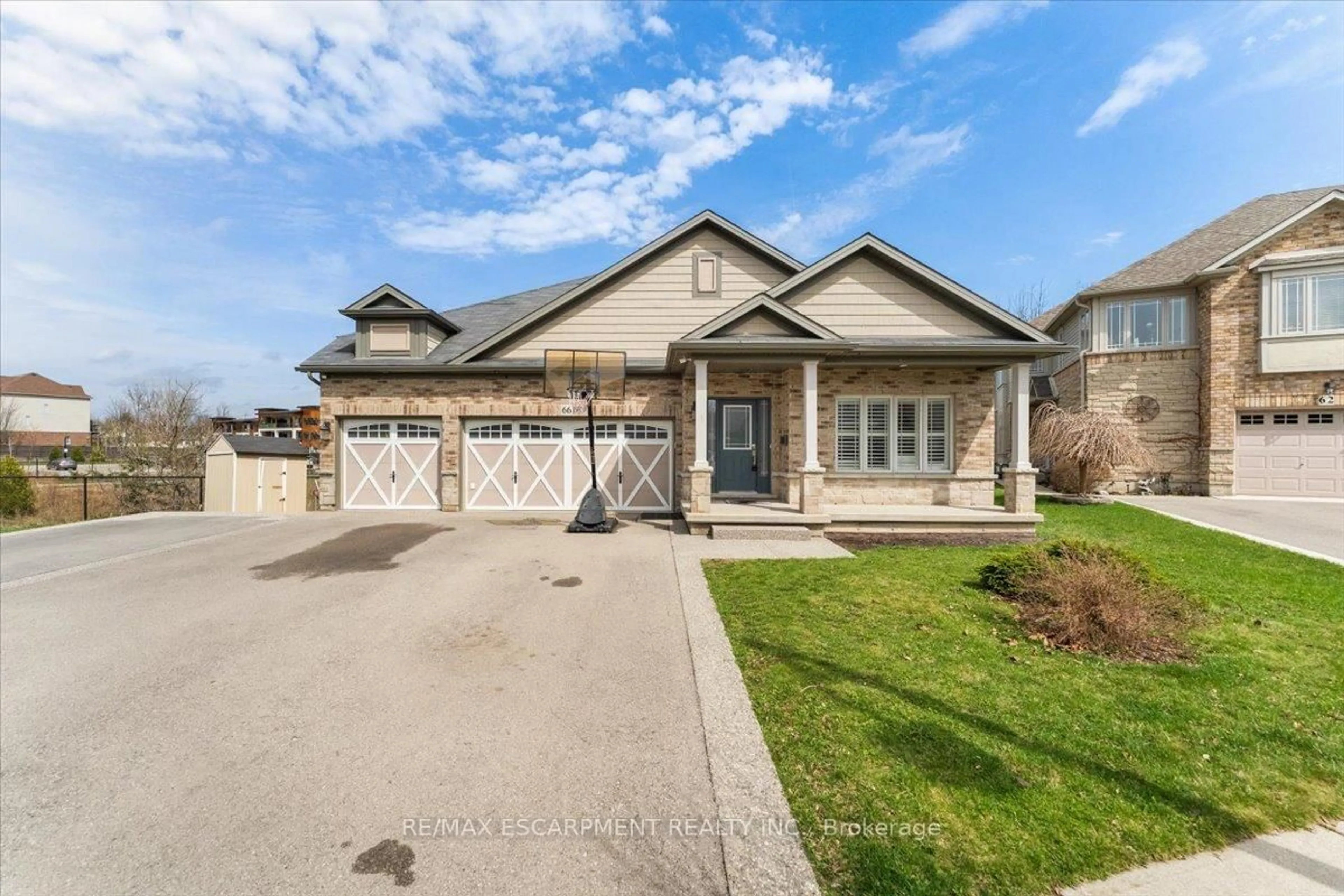 Home with brick exterior material, street for 66 Magnificent Way, Hamilton Ontario L0R 1C0