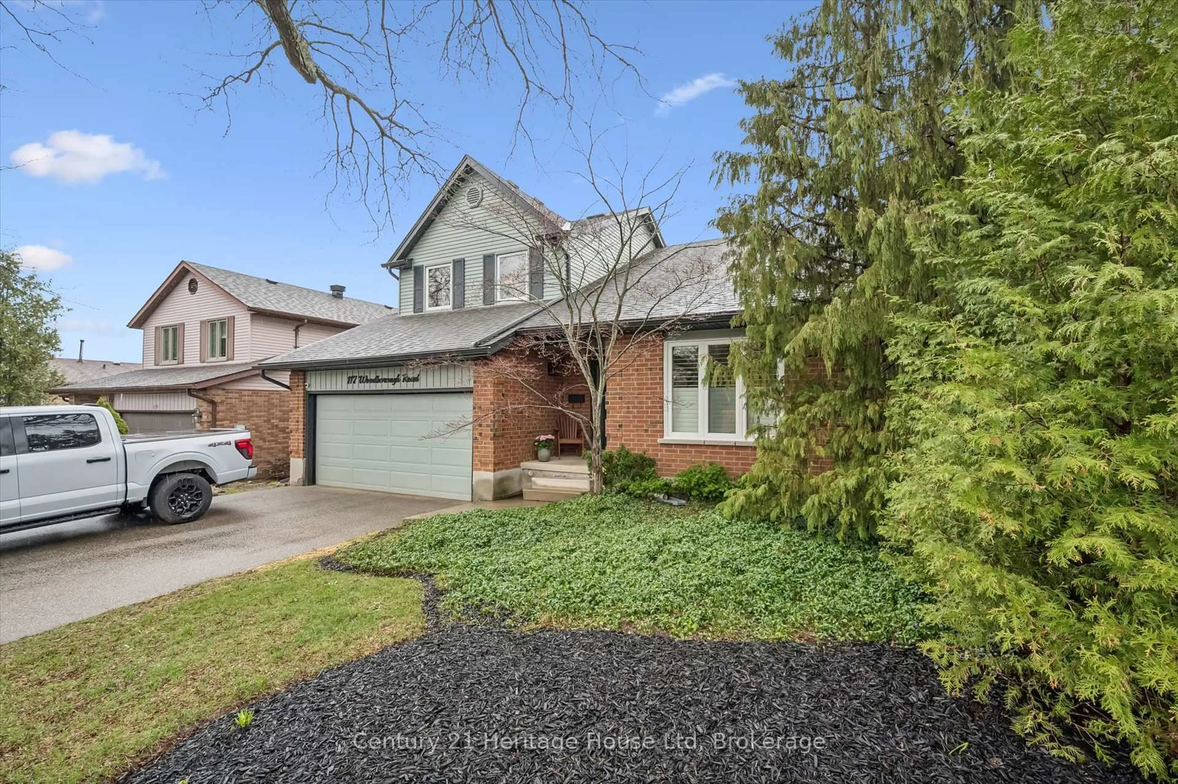 Home with brick exterior material, street for 117 Woodborough Rd, Guelph Ontario N1G 3L7
