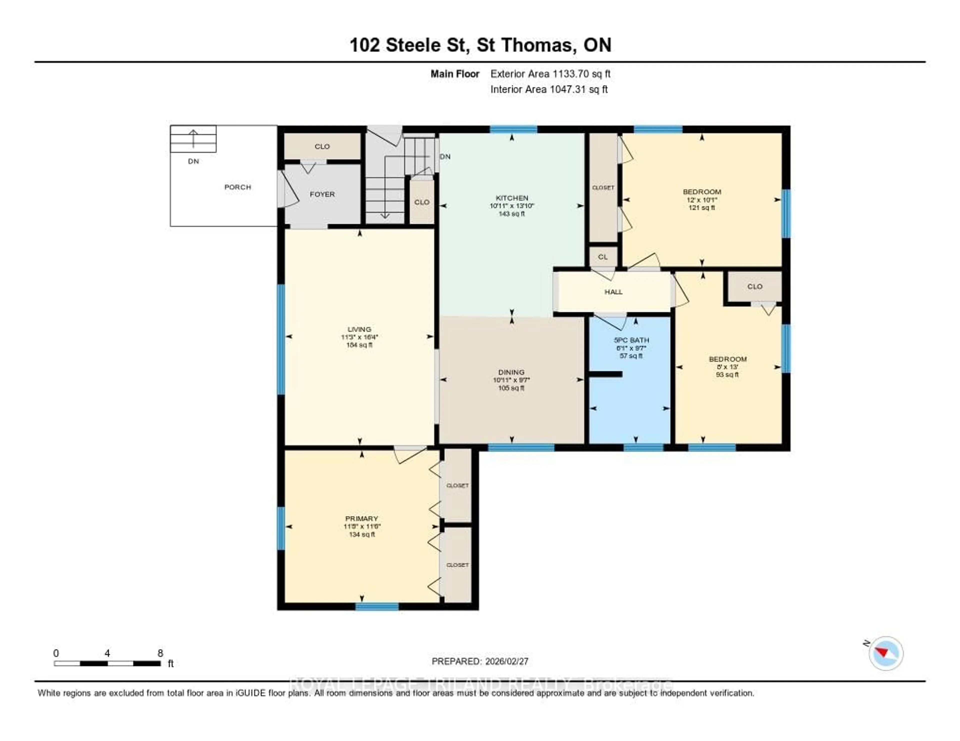 Floor plan for 102 Steele St, St. Thomas Ontario N5R 2Y5