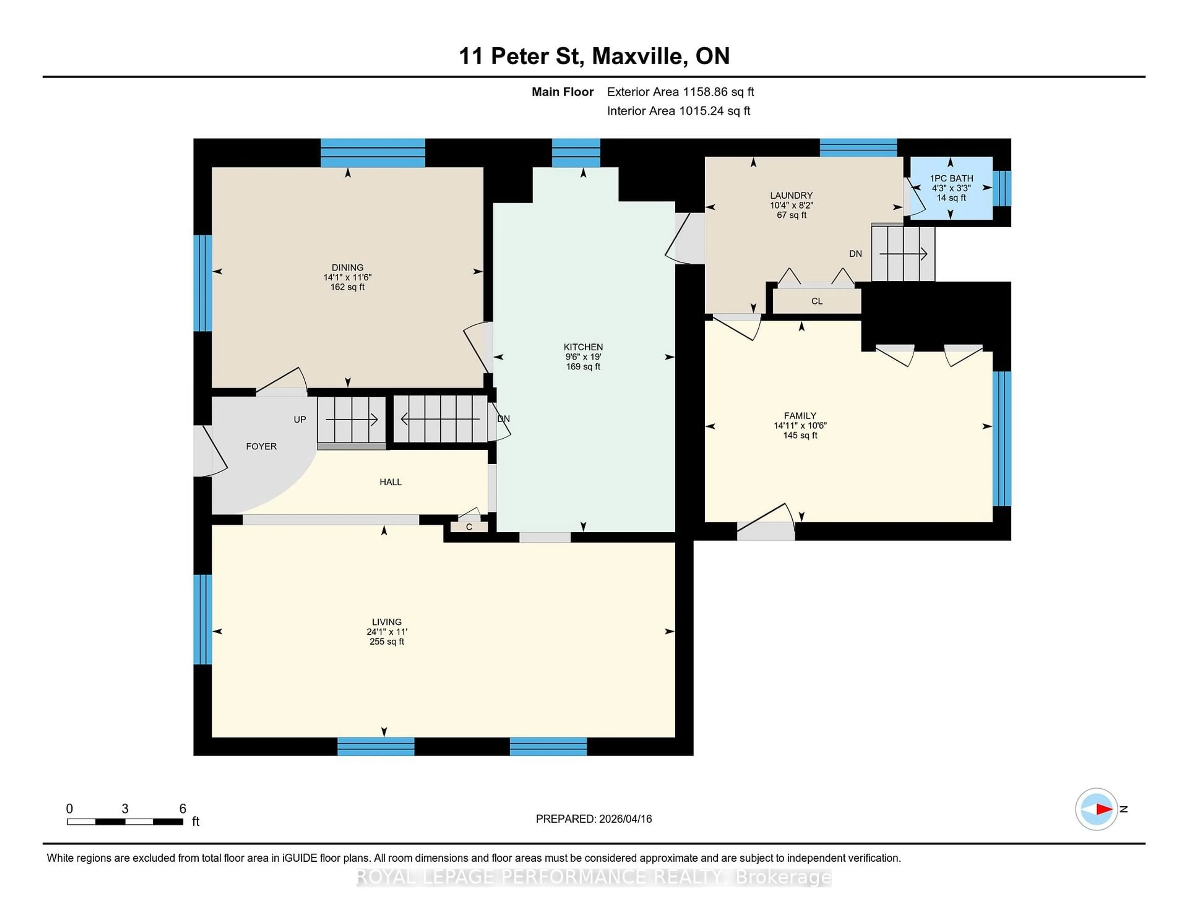 Floor plan for 11 Peter St, North Glengarry Ontario K0C 1T0