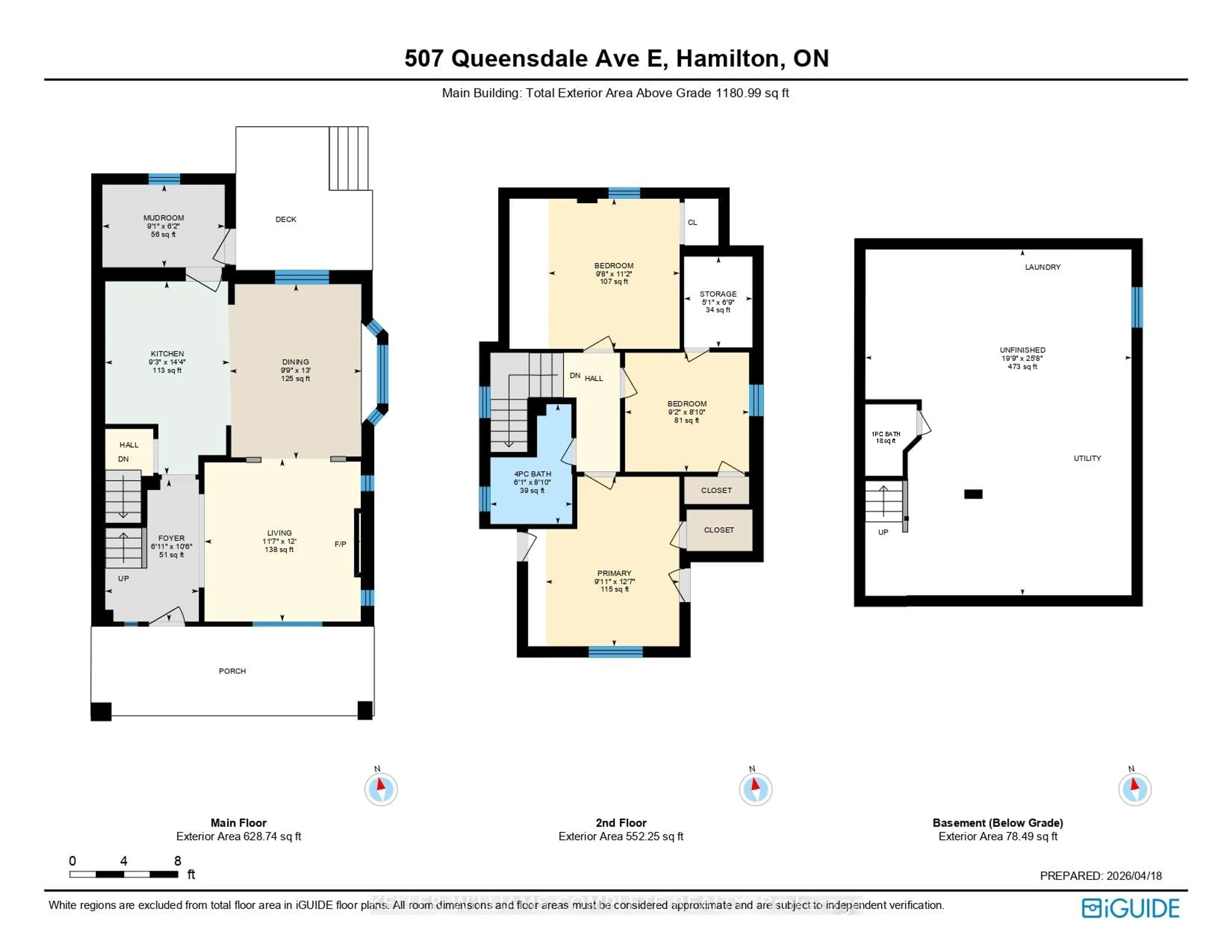 Floor plan for 507 Queensdale Ave, Hamilton Ontario L8V 1K7