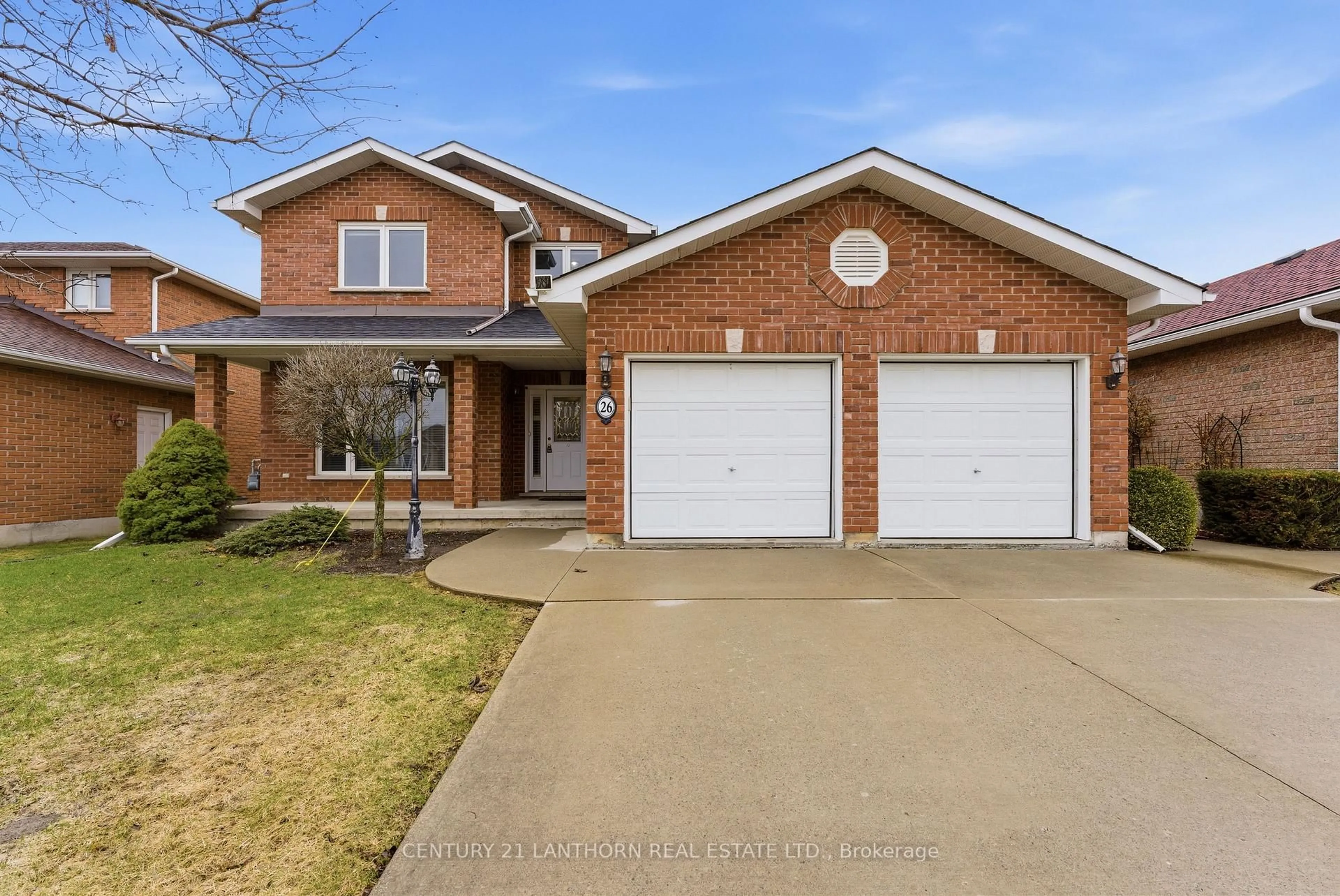 Home with brick exterior material, street for 26 Linden Lane, Belleville Ontario K8N 5Y6
