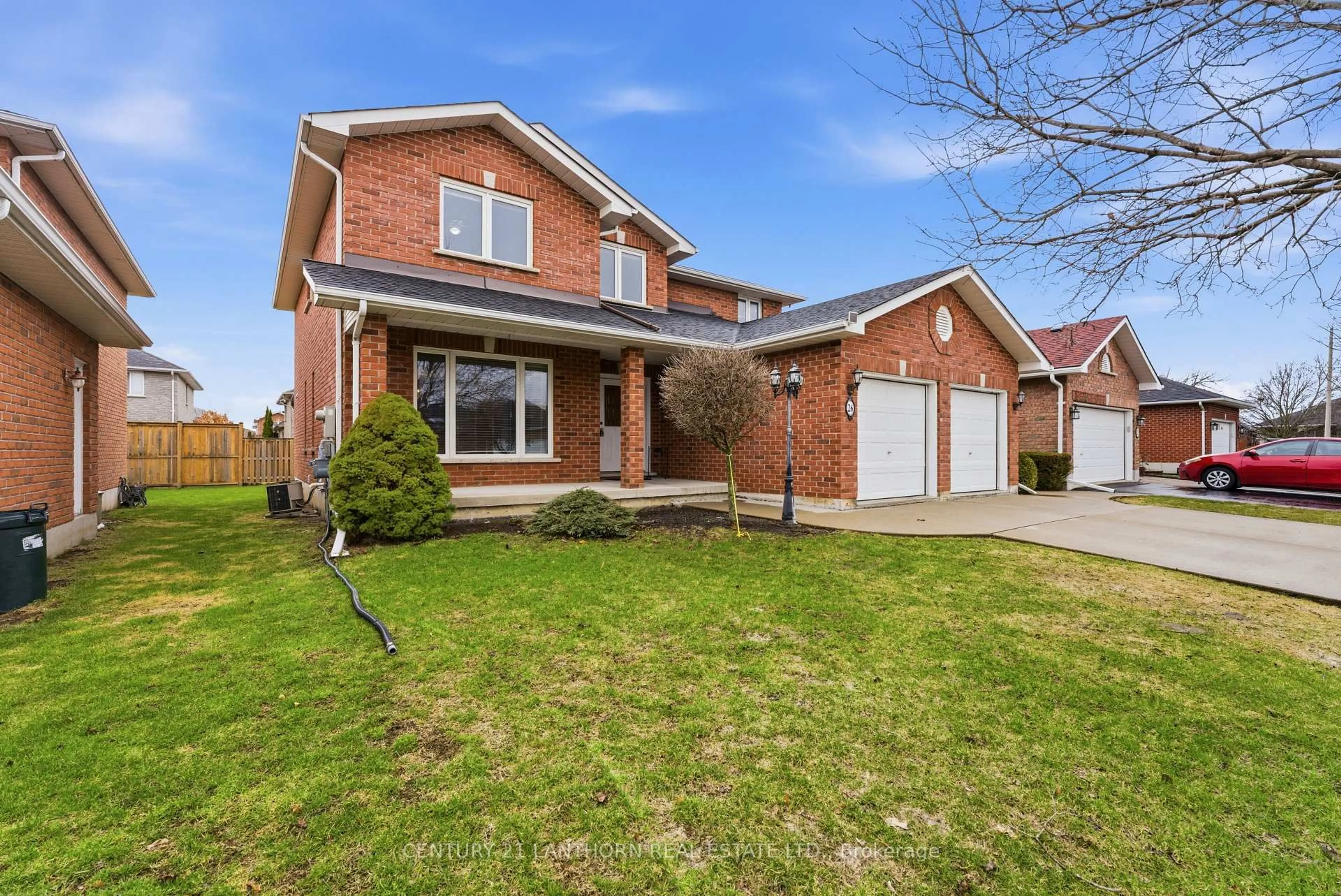 Home with brick exterior material, street for 26 Linden Lane, Belleville Ontario K8N 5Y6