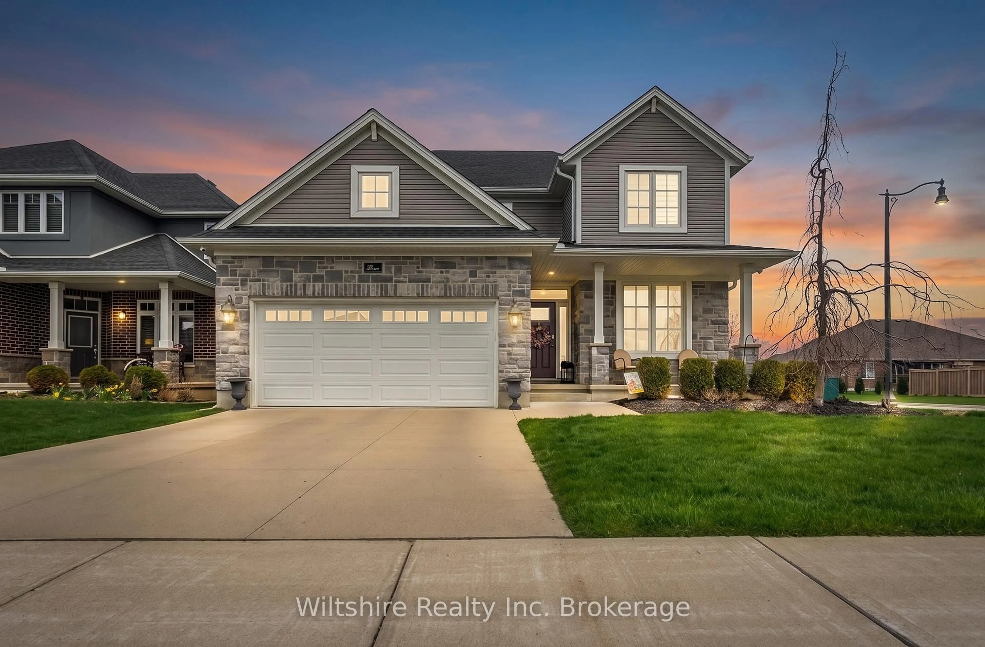 Home with brick exterior material, street for 1 Honey Bend, St. Thomas Ontario N5P 3S6