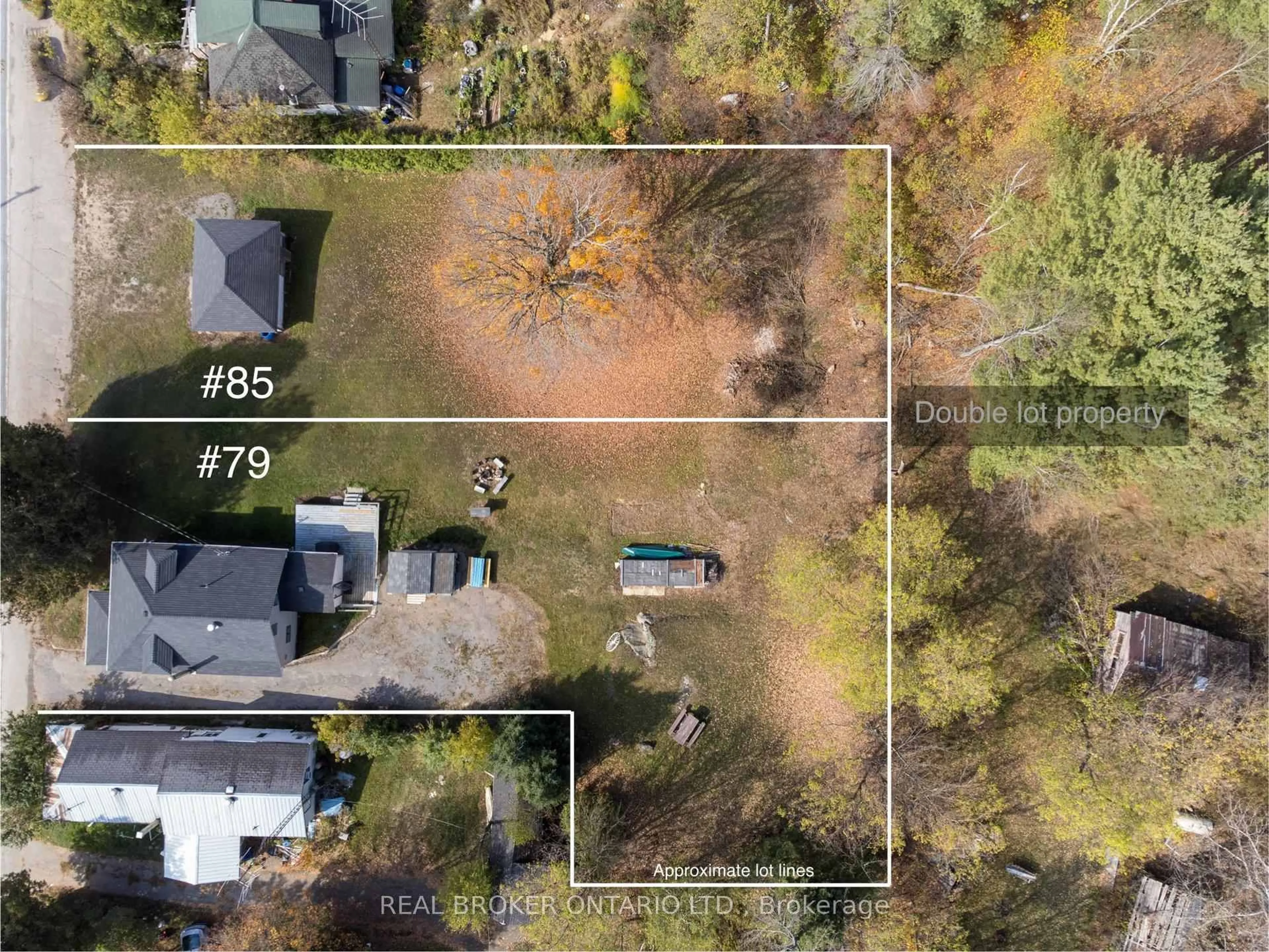 A pic from outside/outdoor area/front of a property/back of a property/a pic from drone, street for 79 & 85 Bridge St, Denbigh Ontario K0H 1L0