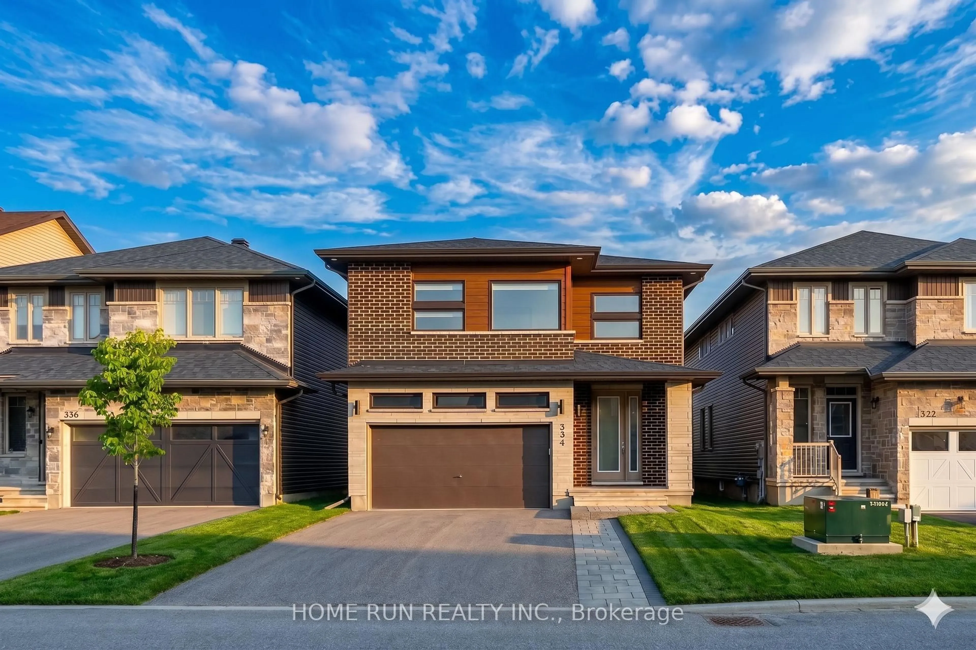 Home with brick exterior material, street for 334 Haliburton Hts, Ottawa Ontario K2V 0G1