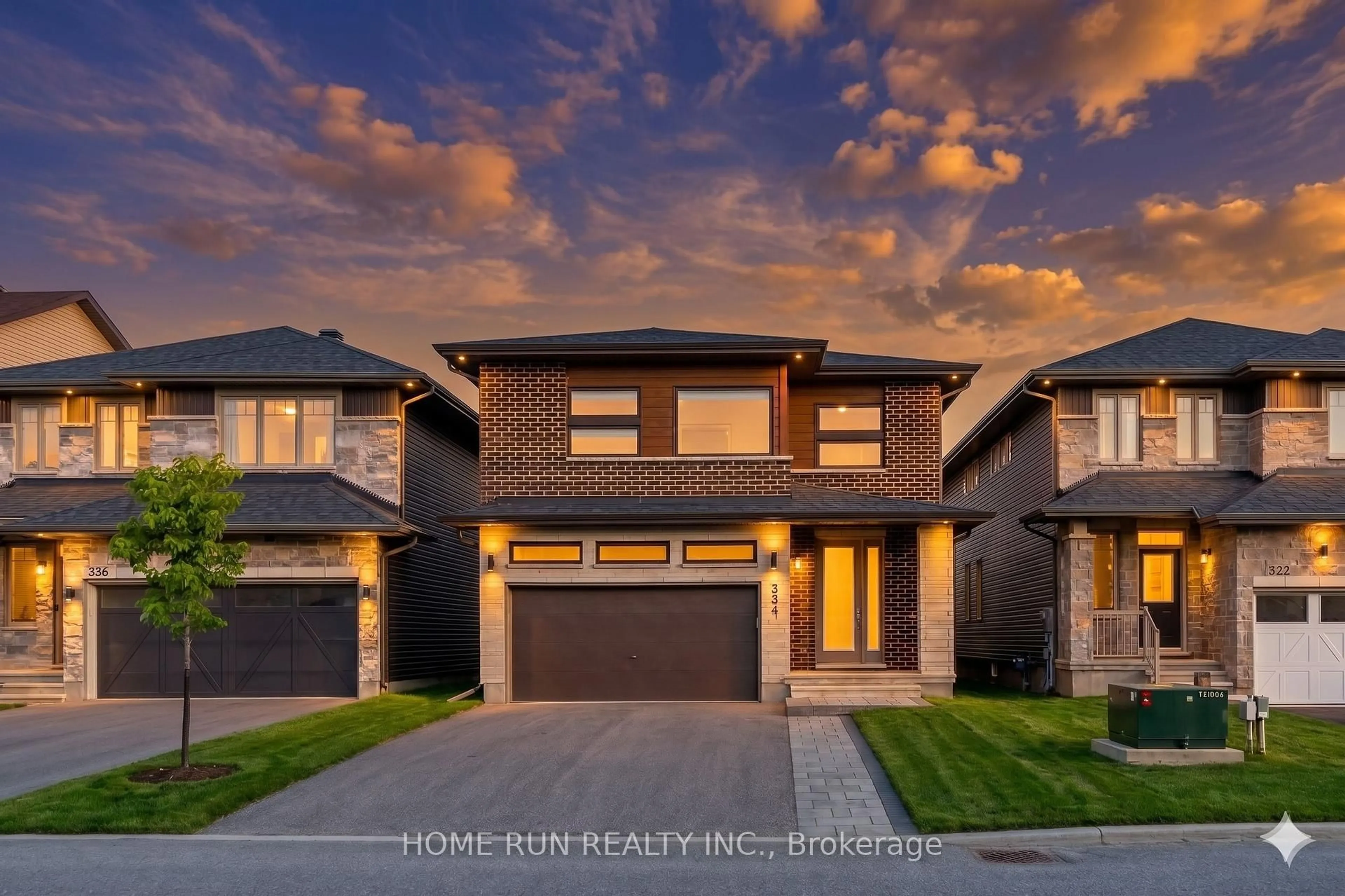 Home with brick exterior material, street for 334 Haliburton Hts, Ottawa Ontario K2V 0G1