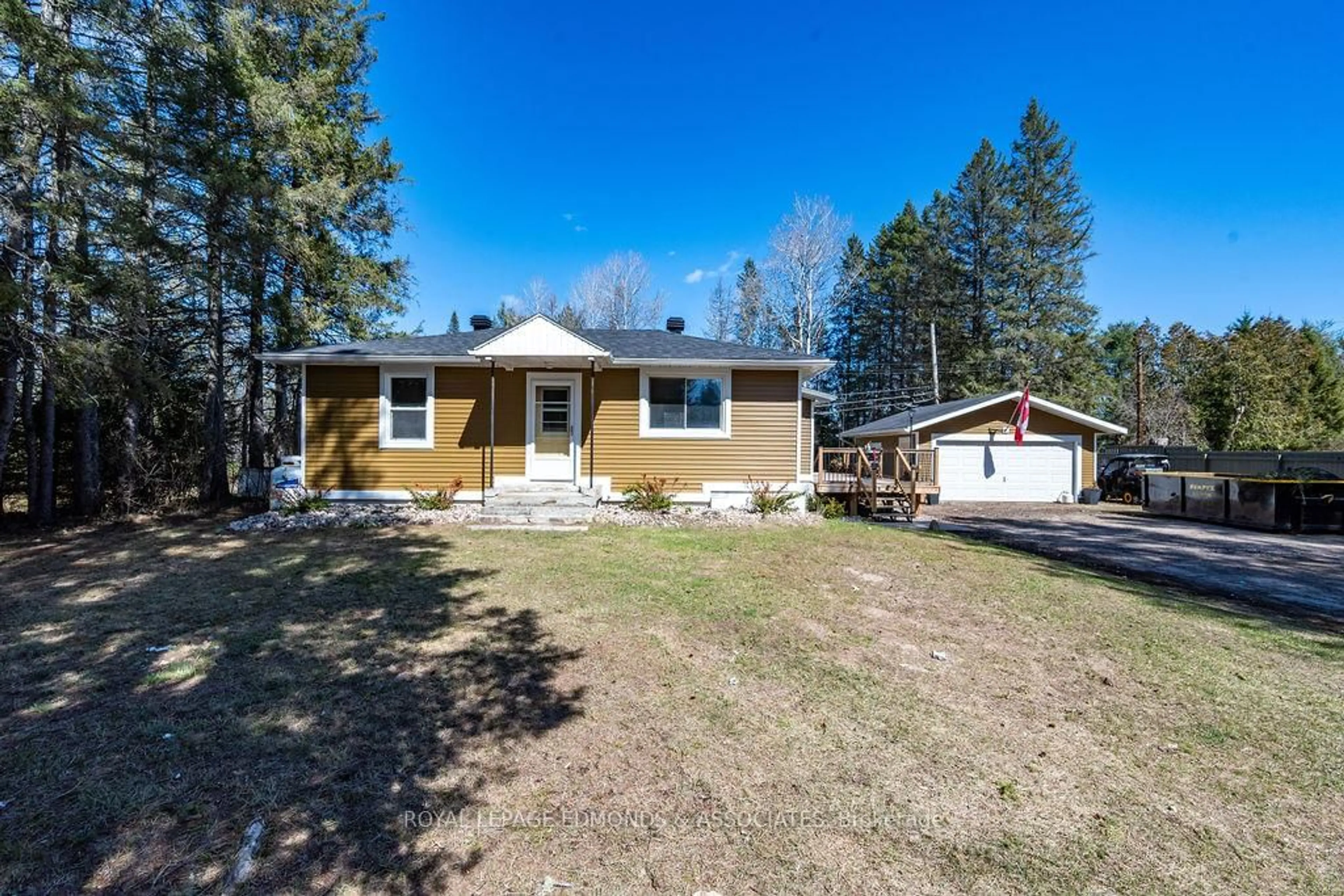 A pic from outside/outdoor area/front of a property/back of a property/a pic from drone, street for 32926 Highway 17 Highway, Deep River Ontario K0J 1P0