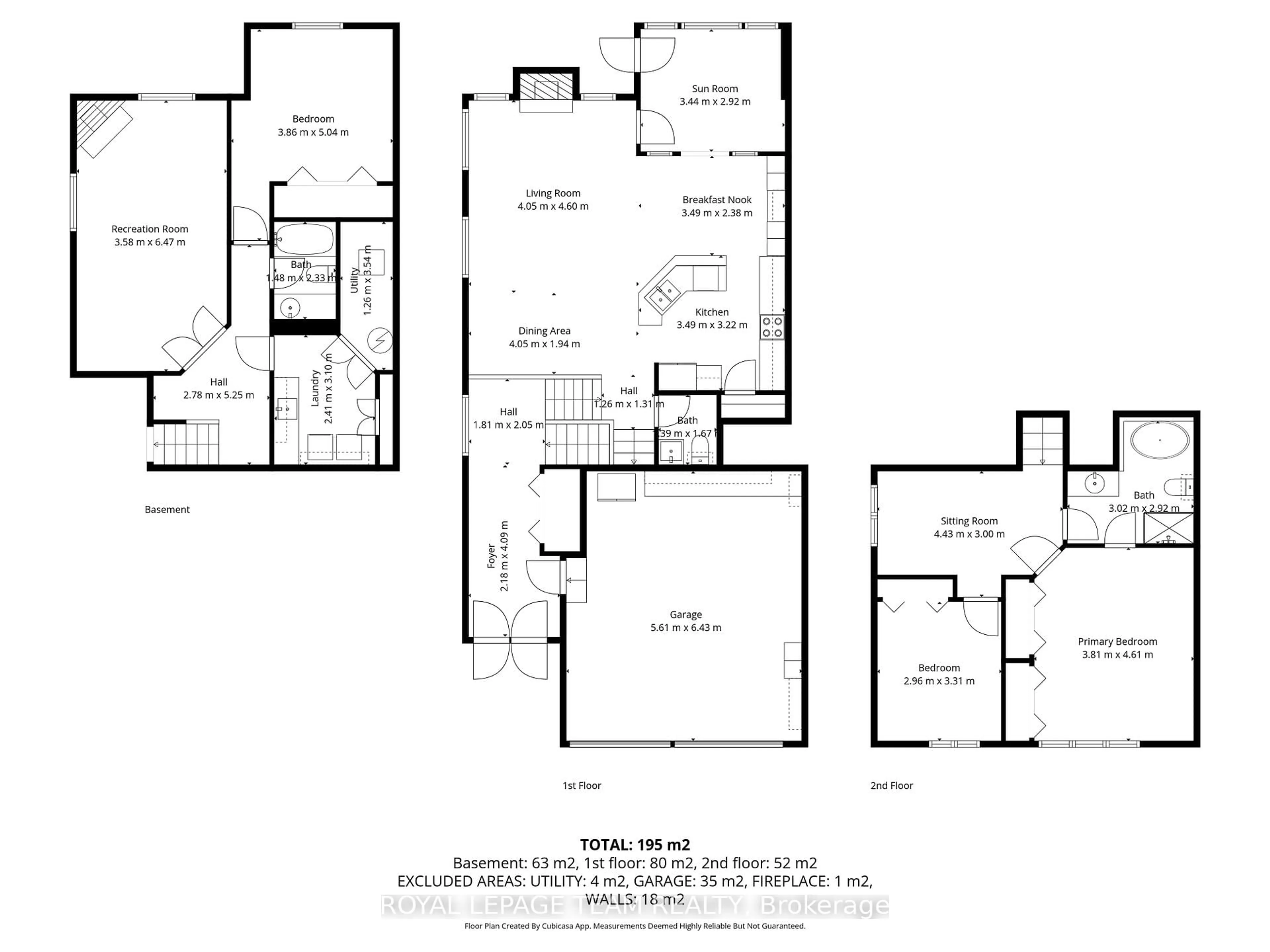 Floor plan for 124 Macassa Circ, Ottawa Ontario K2T 1J9