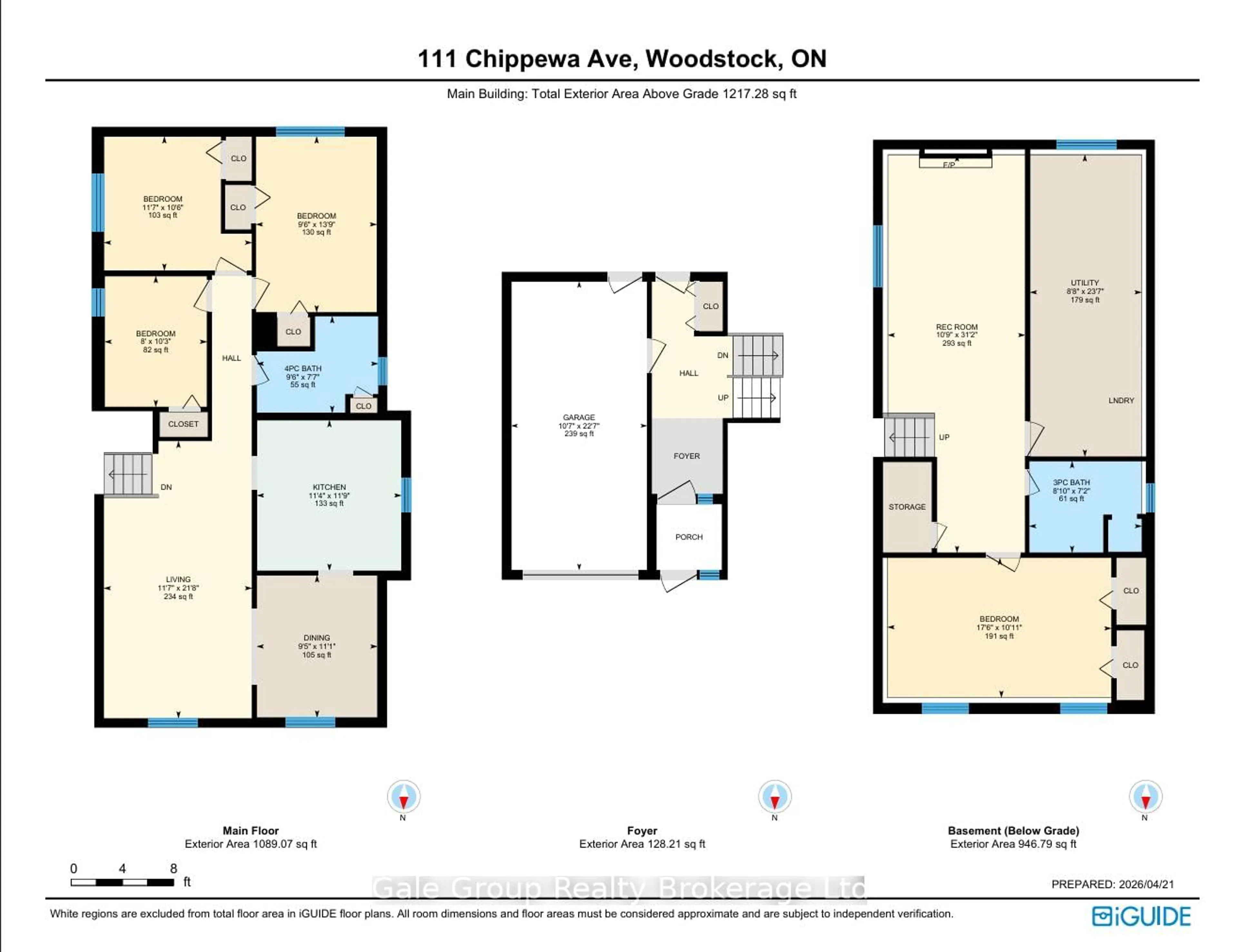 Floor plan for 111 Chippewa Ave, Woodstock Ontario N4T 1A1