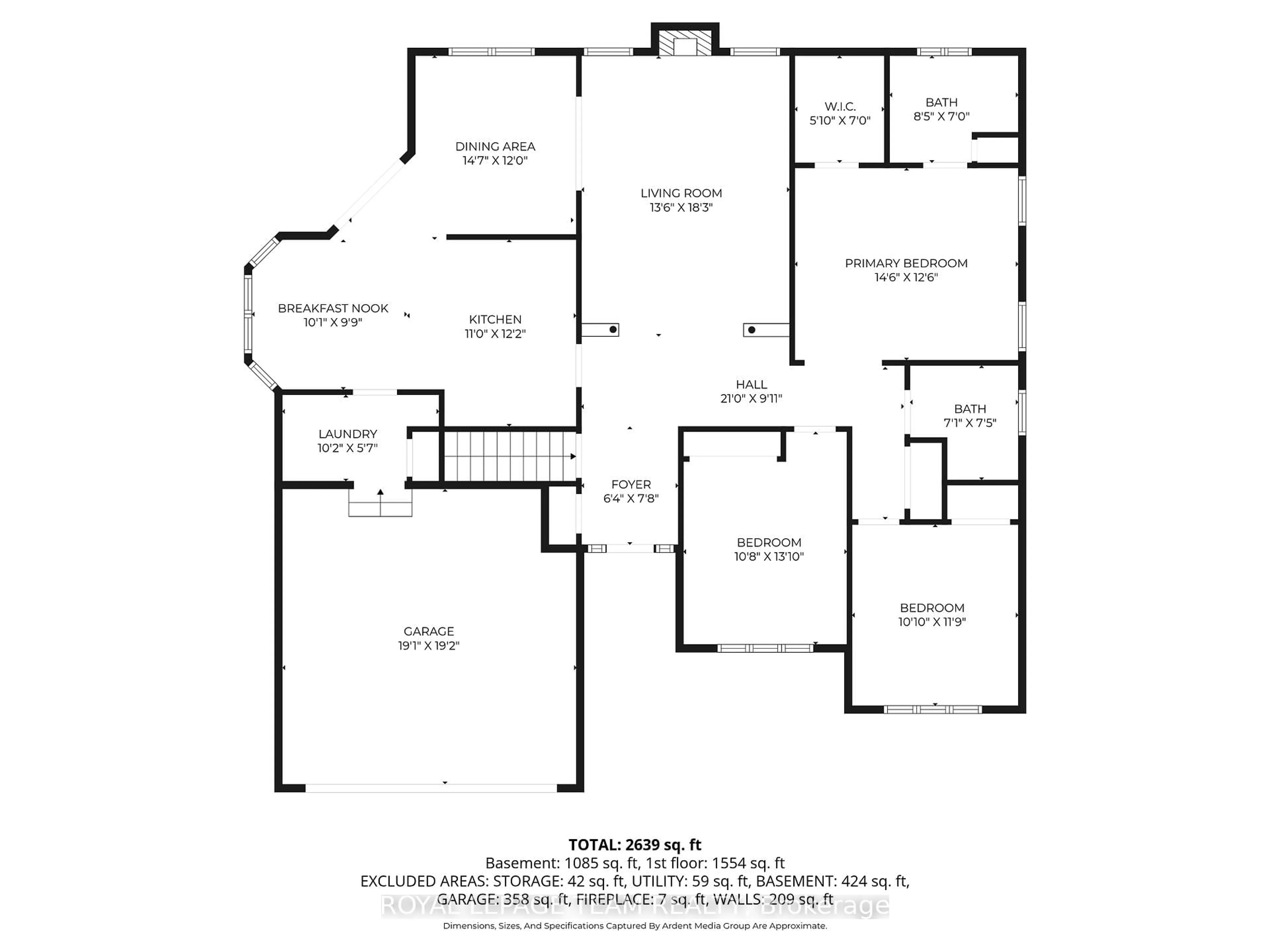 Floor plan for 35 Wilderness Way, Ottawa Ontario K2S 2E2