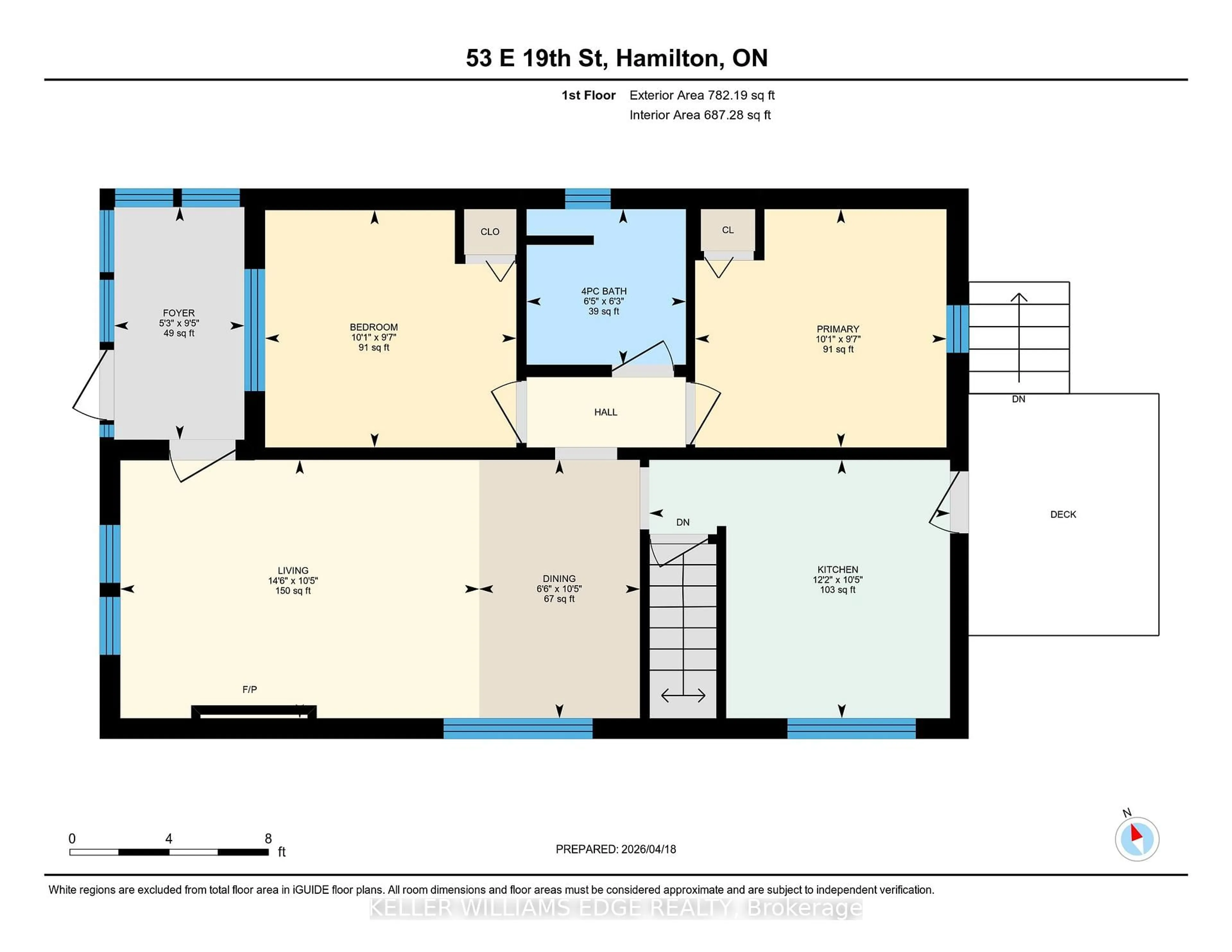 Floor plan for 53 East 19th St, Hamilton Ontario L9A 4R9