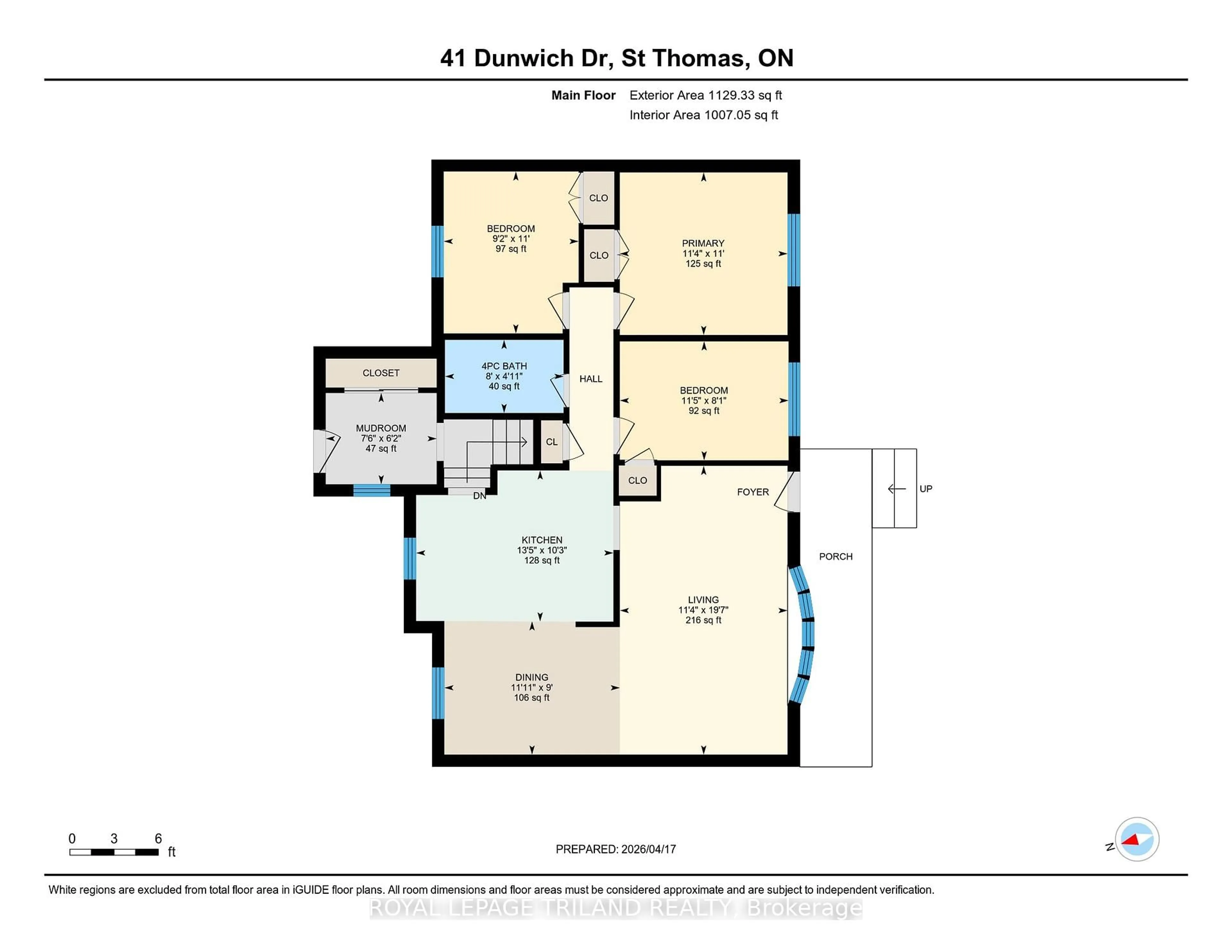 Floor plan for 41 Dunwich Dr, St. Thomas Ontario N5R 4T7