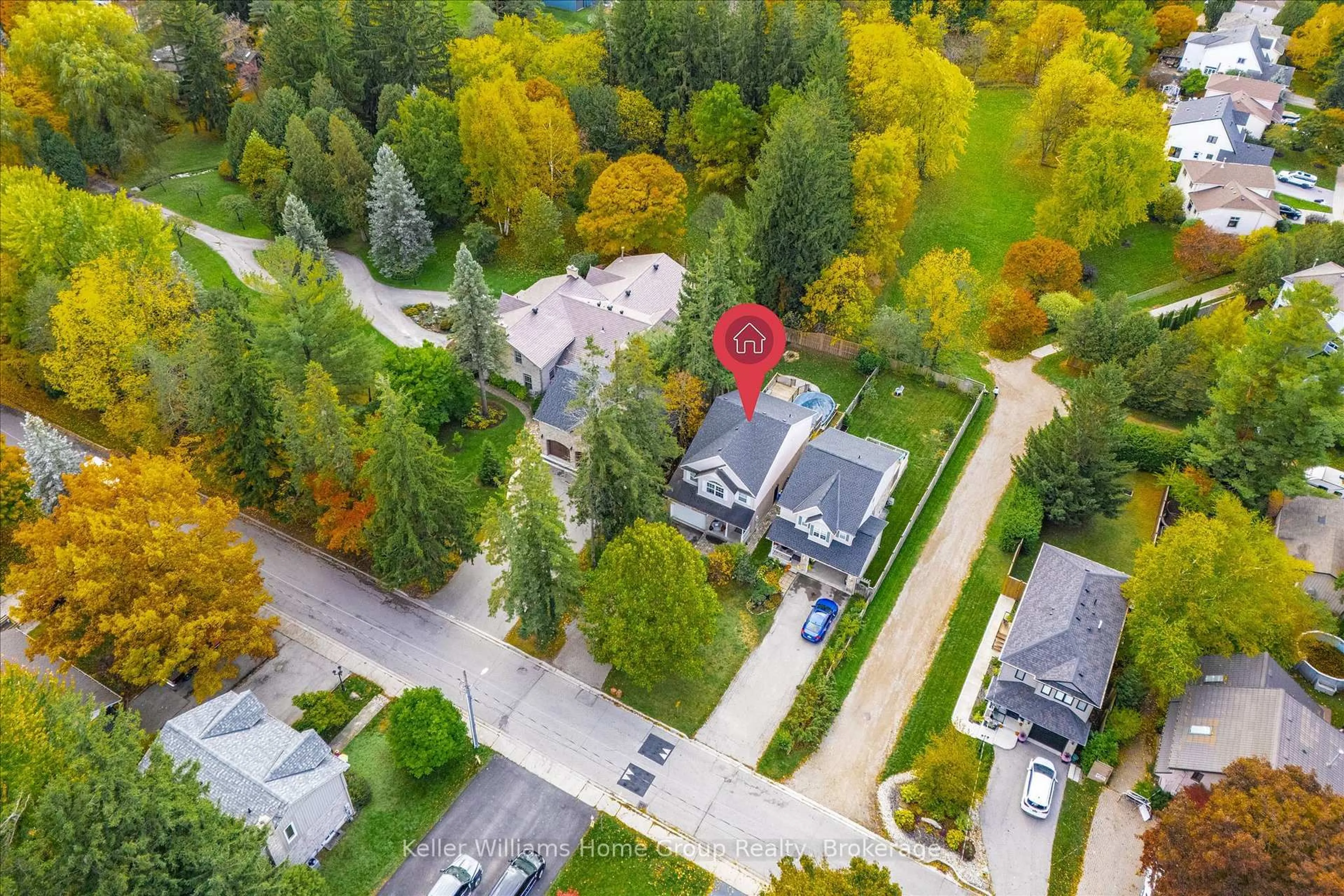 A pic from outside/outdoor area/front of a property/back of a property/a pic from drone, street for 609 Perry St, Centre Wellington Ontario N1M 2R5
