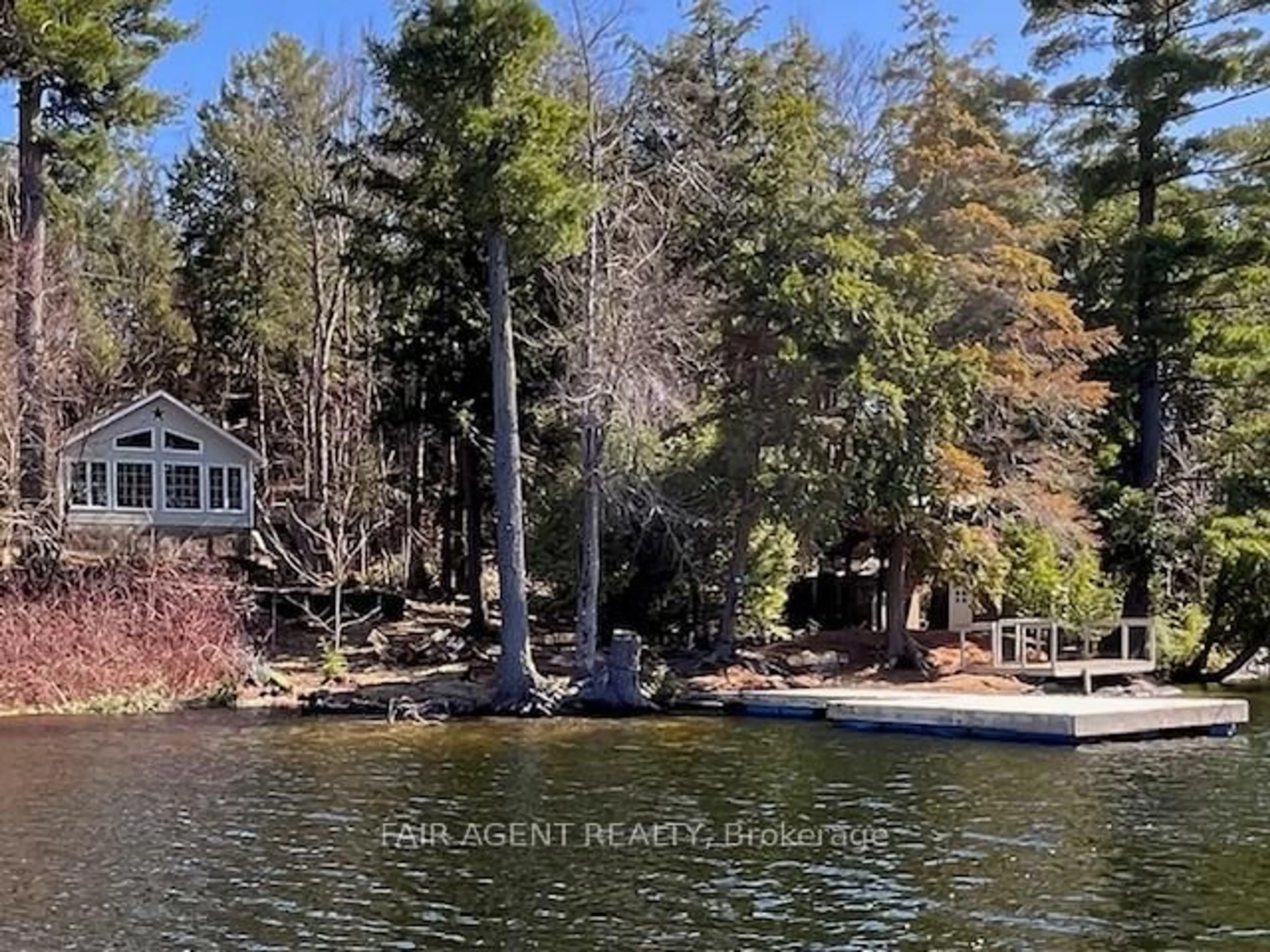 A pic from outside/outdoor area/front of a property/back of a property/a pic from drone, water/lake/river/ocean view for 25 GOODS ISLAND, Tichborne Ontario K0H 2V0