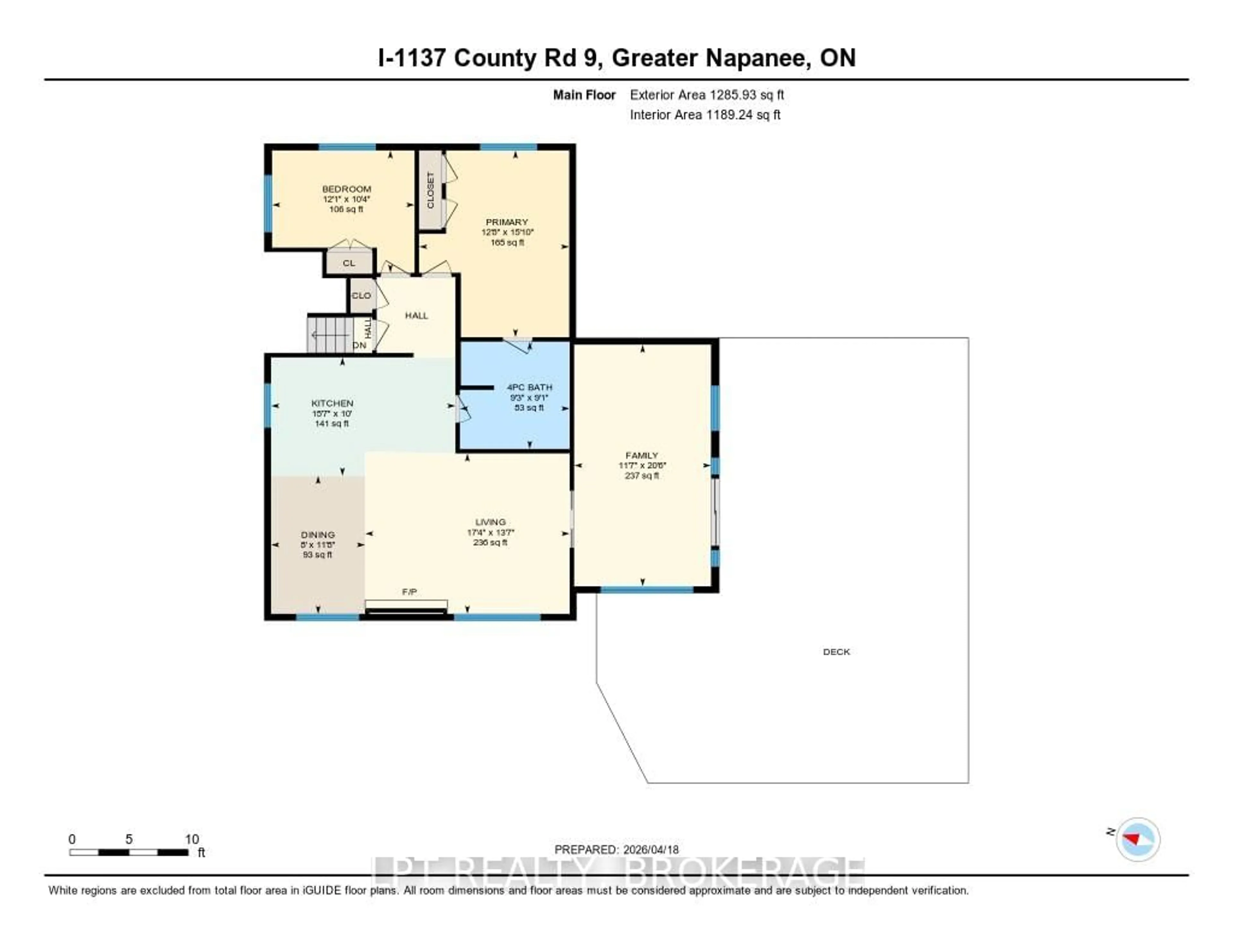 Floor plan for 1137i County 9 Rd, Greater Napanee Ontario K7R 0E4