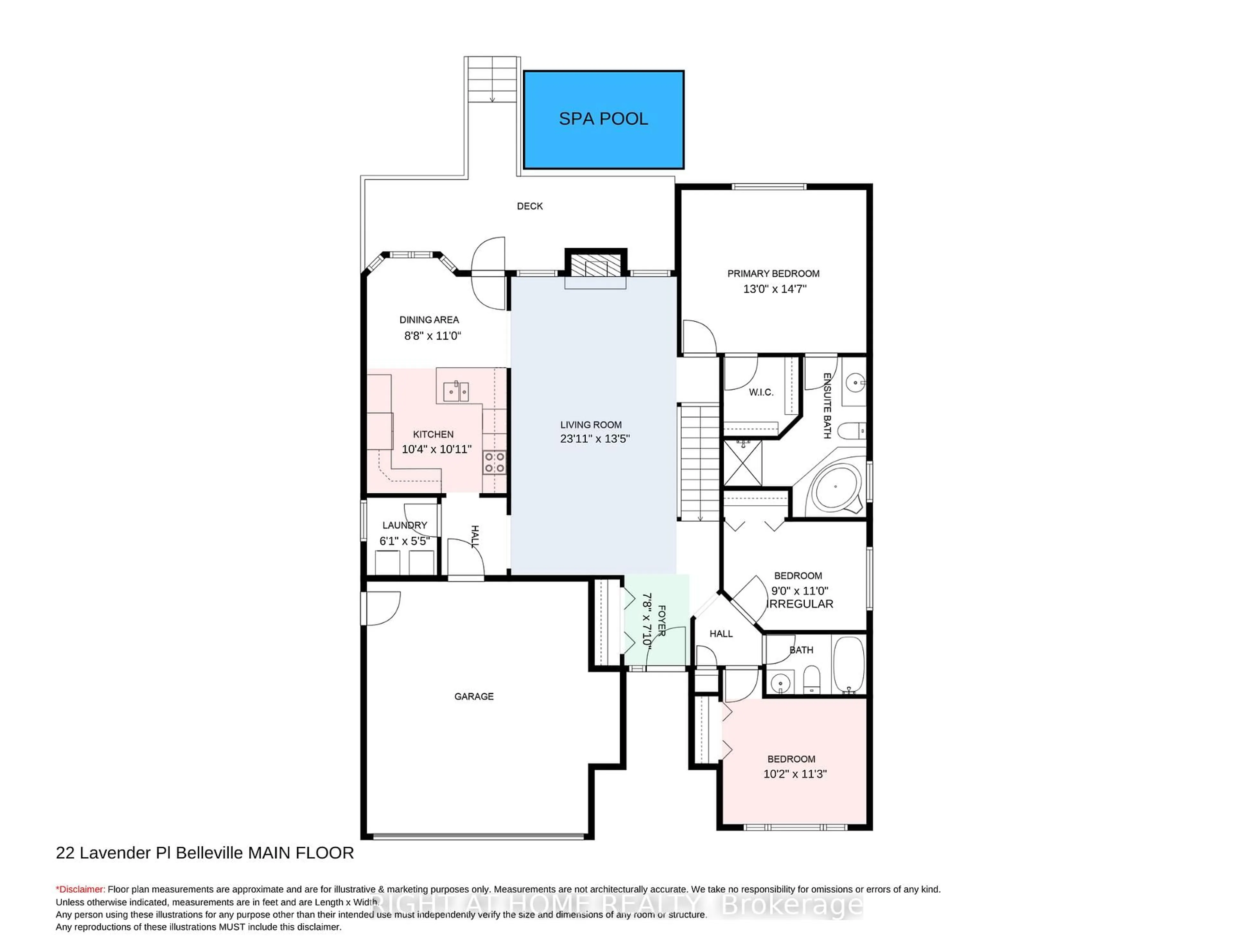 Floor plan for 22 Lavender Pl, Belleville Ontario K8P 0B9