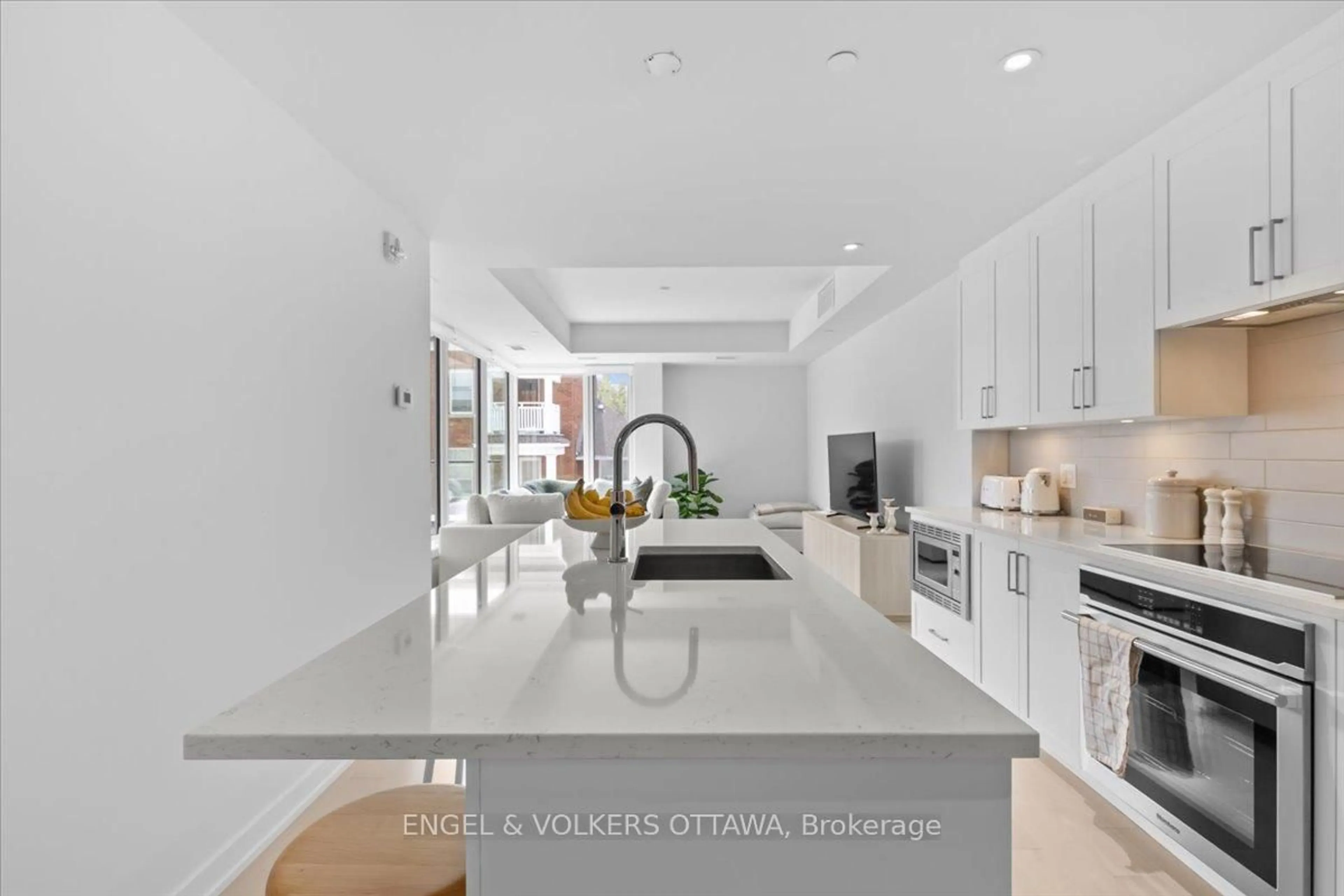 Contemporary kitchen, ceramic/tile floor for 11 Galt St #201, Ottawa Ontario K1S 4R2