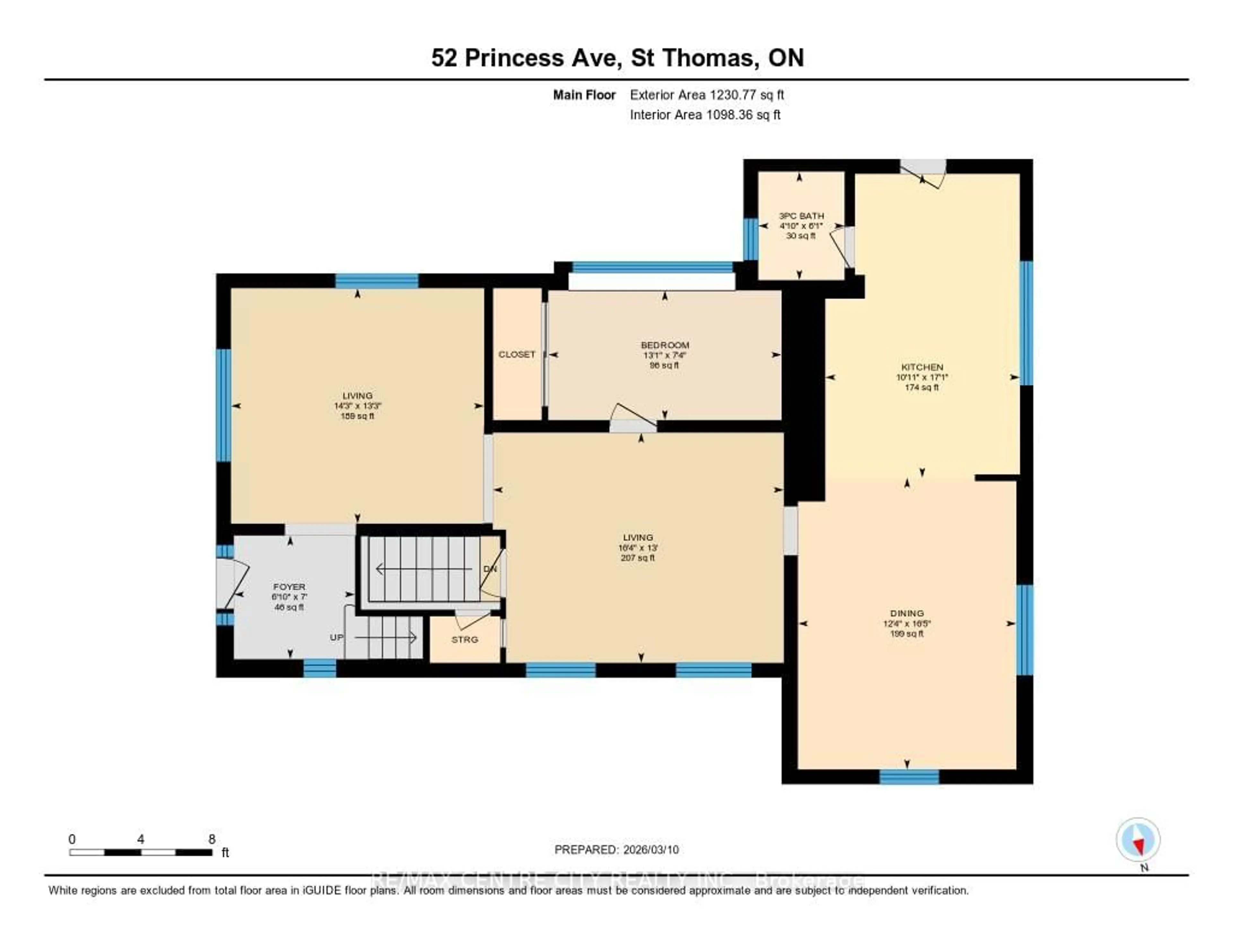 Floor plan for 52 Princess Ave, St. Thomas Ontario N5R 2V7