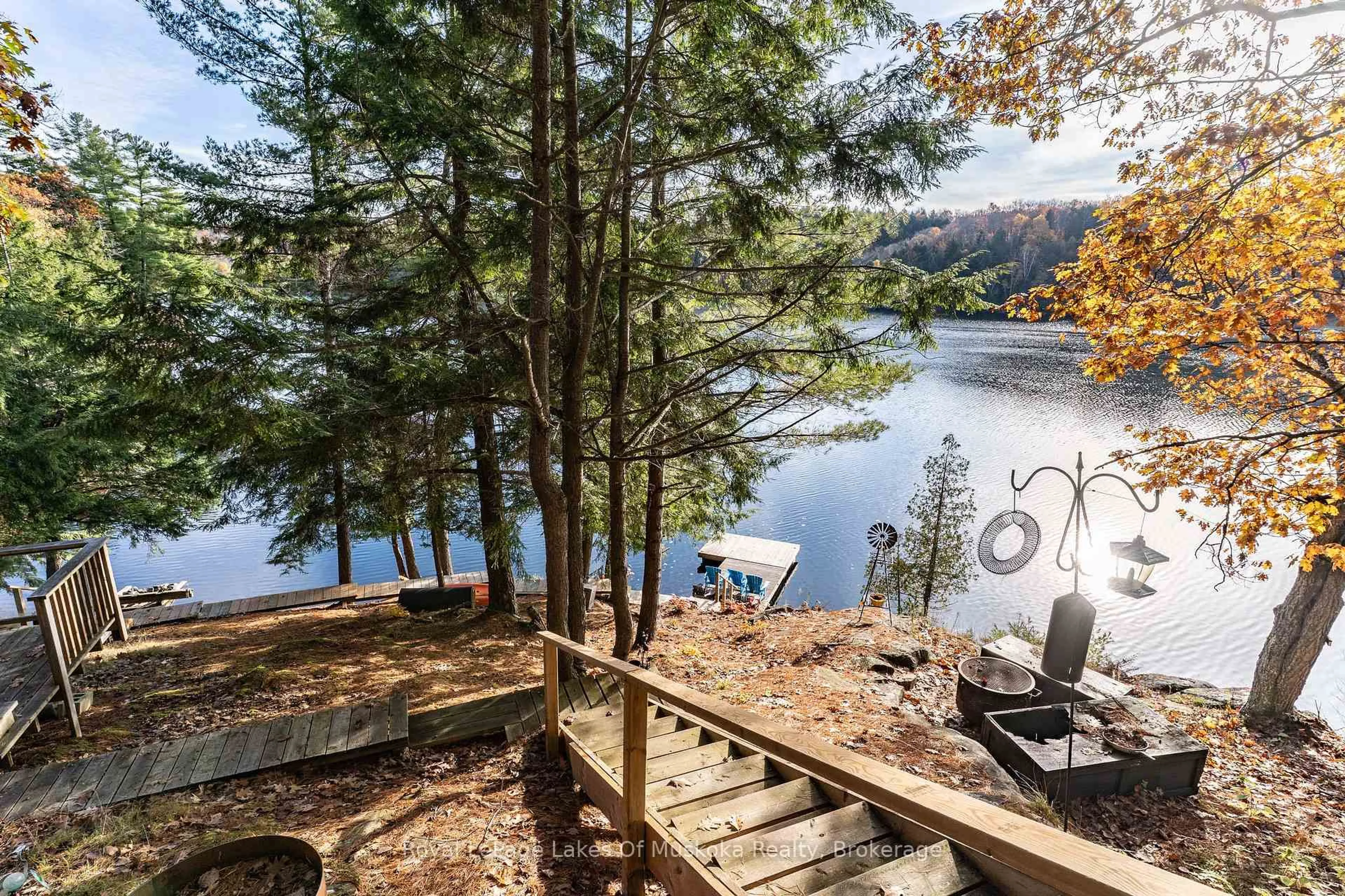 Patio, water/lake/river/ocean view for 1060 Skeleton Lake 3 Rd #1, Muskoka Lakes Ontario P0B 1M0