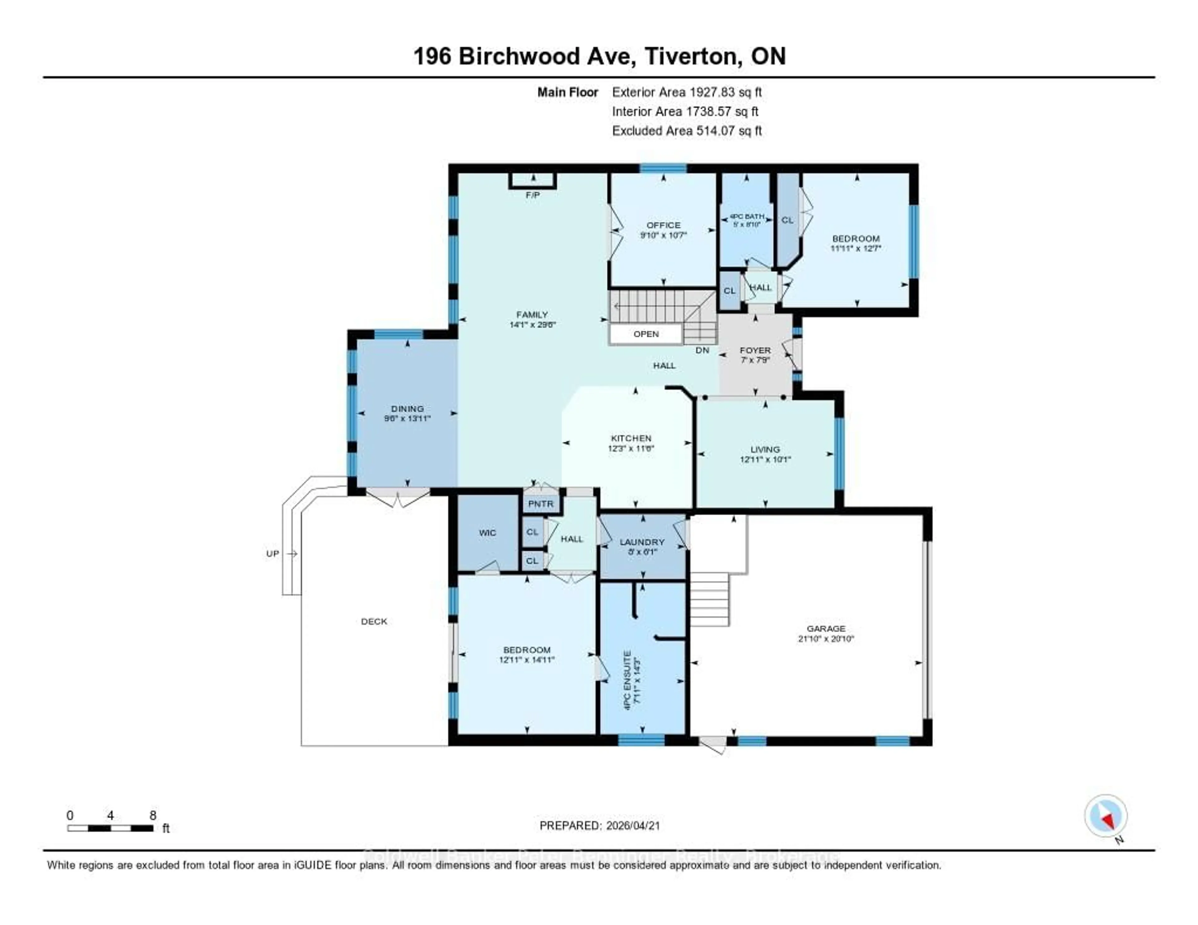 Floor plan for 196 Birchwood Ave, Kincardine Ontario N0G 2T0