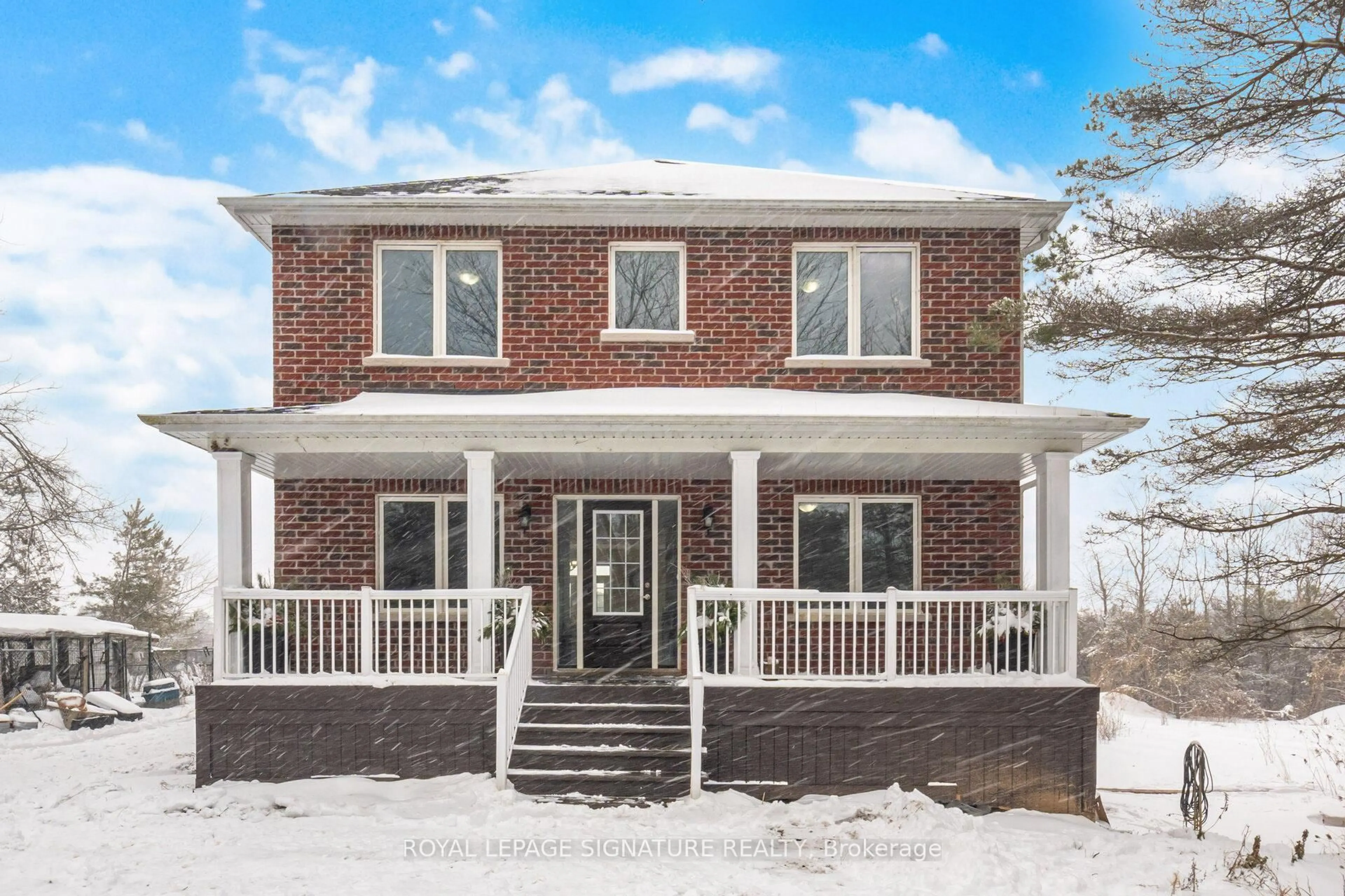 Home with brick exterior material, street for 232167 Trafalgar Rd, East Garafraxa Ontario L9W 7C1