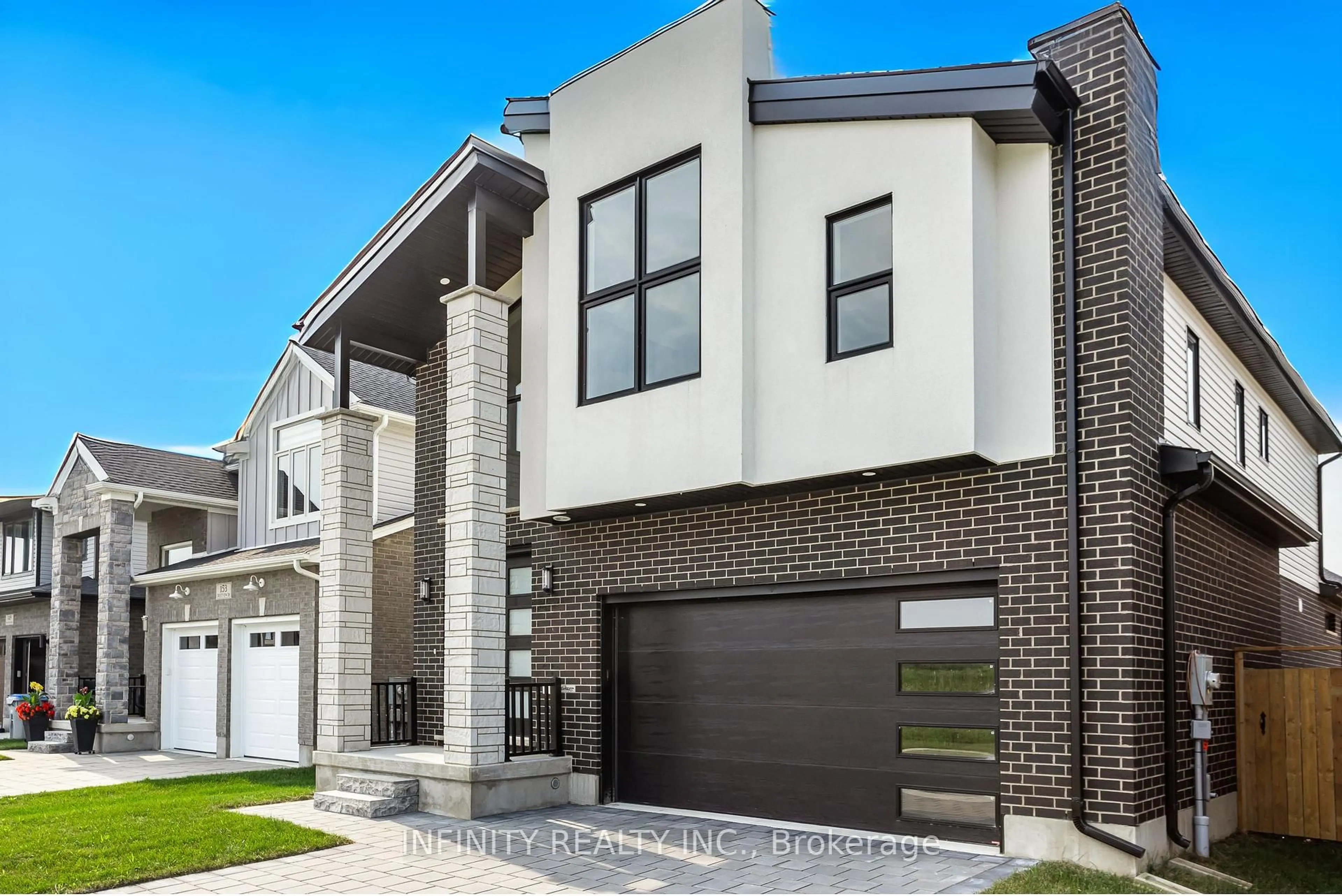 Home with brick exterior material, street for 157 Crestview Dr, Middlesex Centre Ontario N0L 1R0