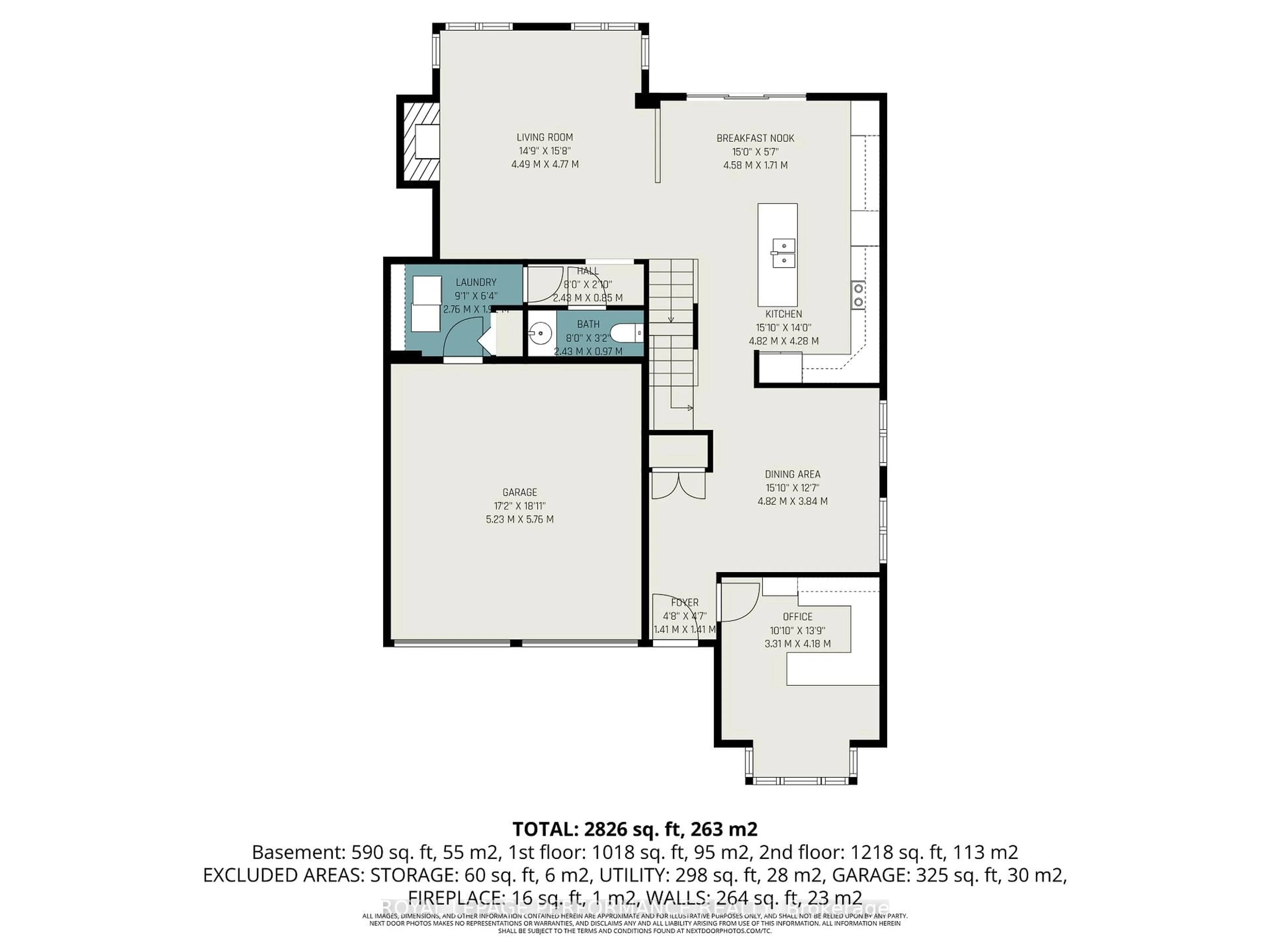 Floor plan for 1828 Mickelberry Cres, Orleans Ontario K4A 0P2