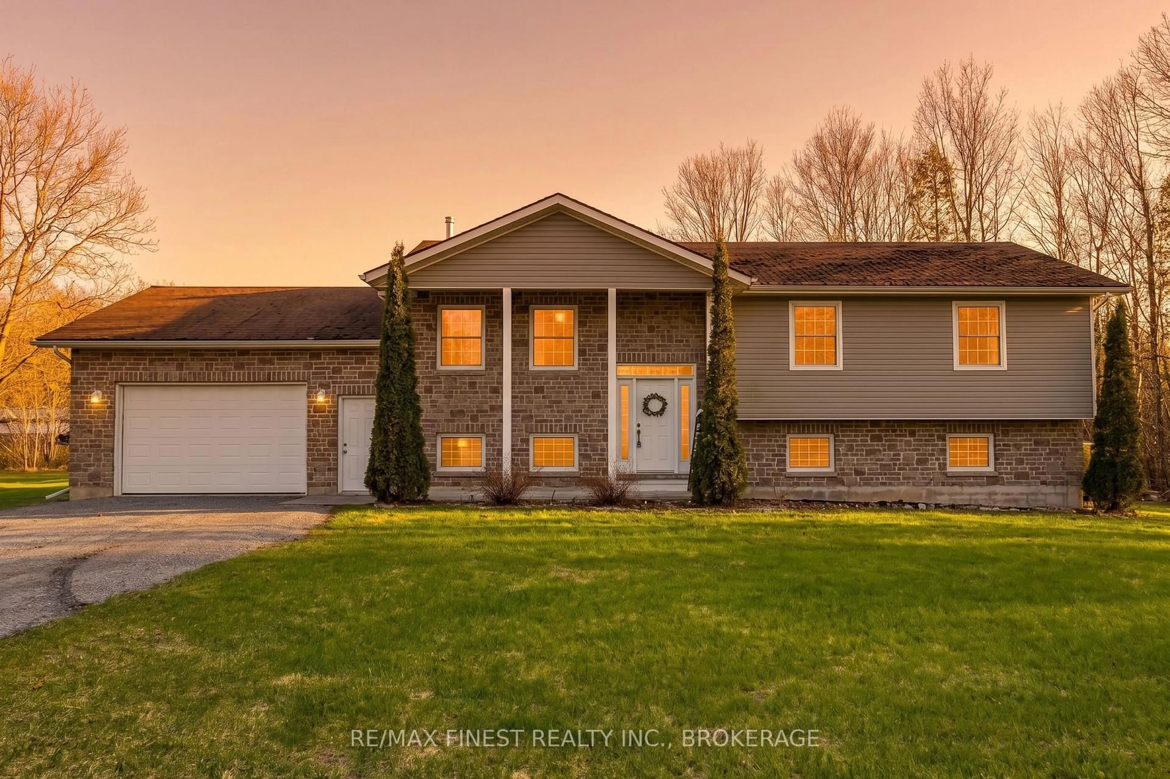 Home with vinyl exterior material, street for 3816 Alton Rd, Harrowsmith Ontario K0H 1V0