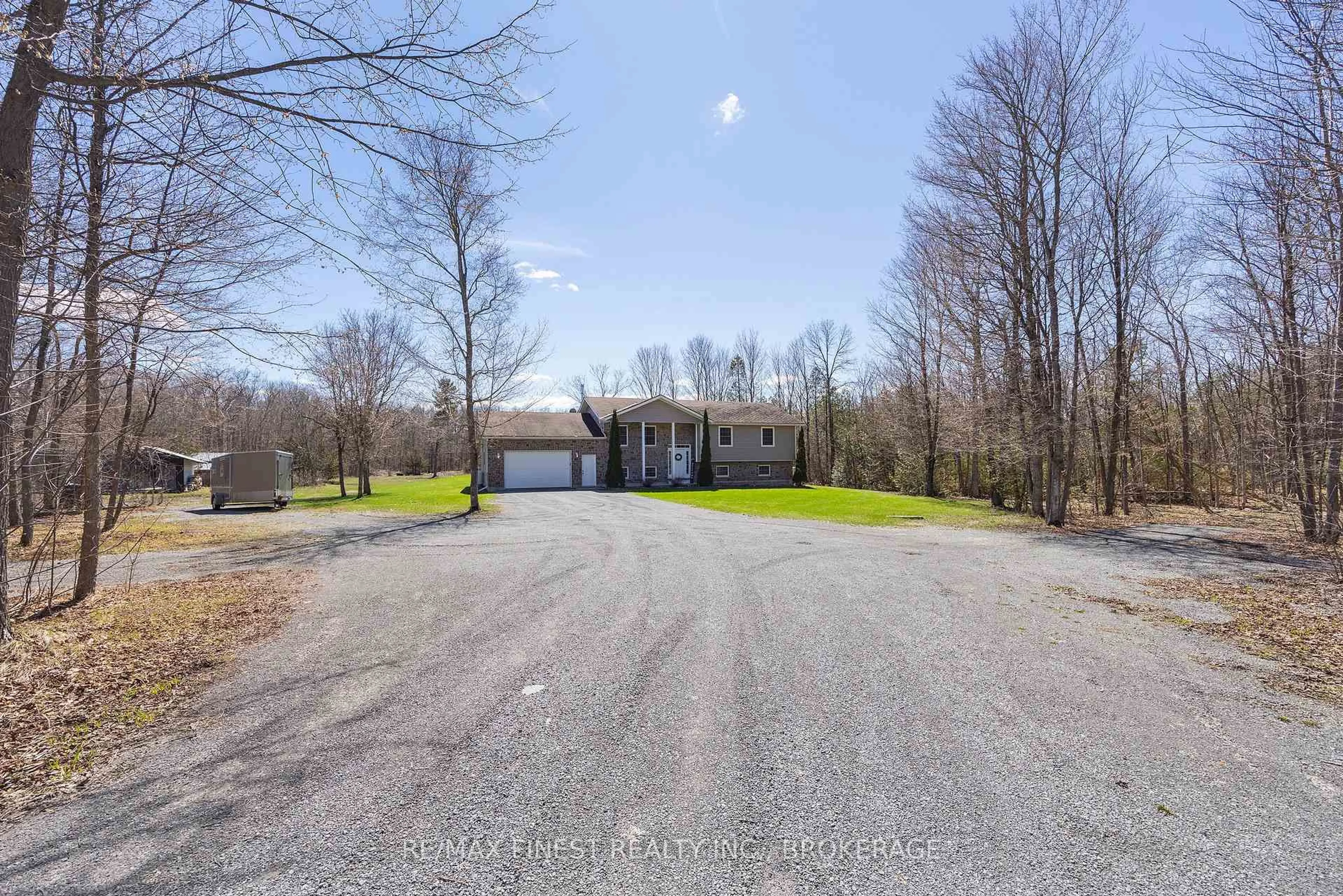 A pic from outside/outdoor area/front of a property/back of a property/a pic from drone, street for 3816 Alton Rd, Harrowsmith Ontario K0H 1V0