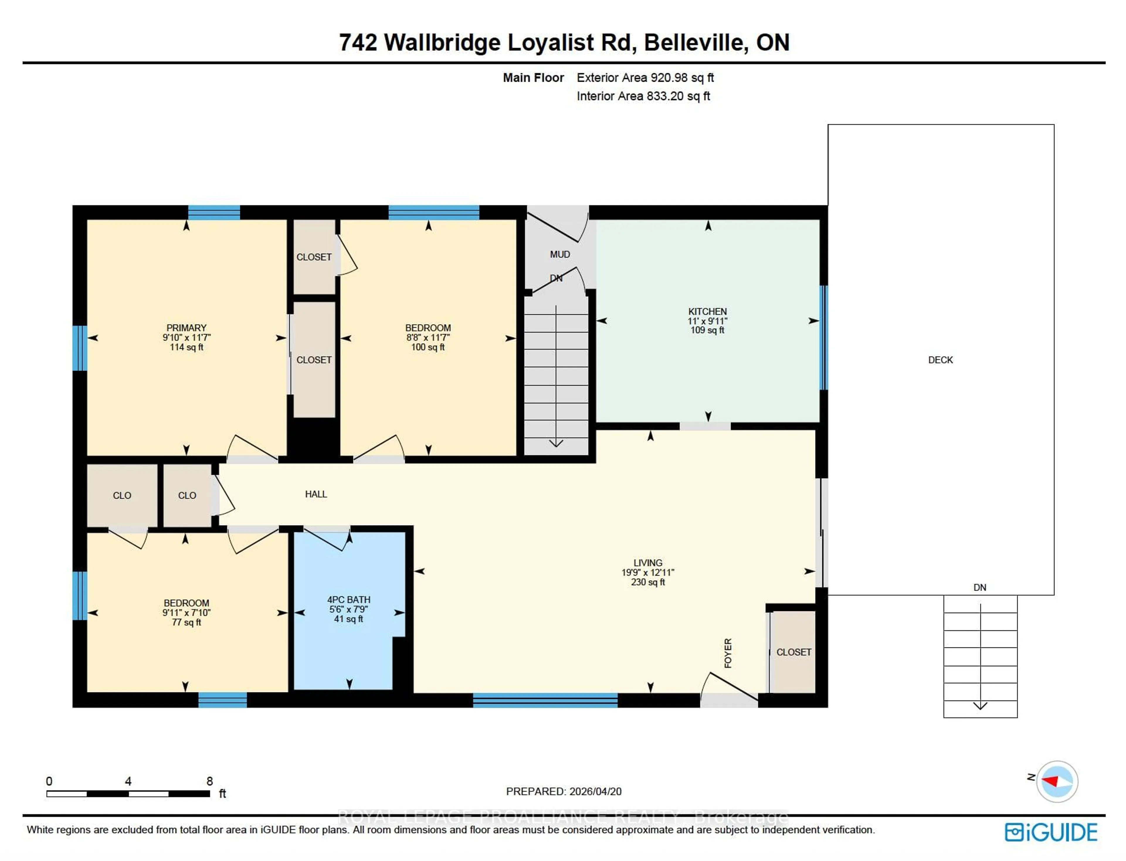 Floor plan for 742 Wallbridge-Loyalist Rd, Belleville Ontario K8N 4Z5