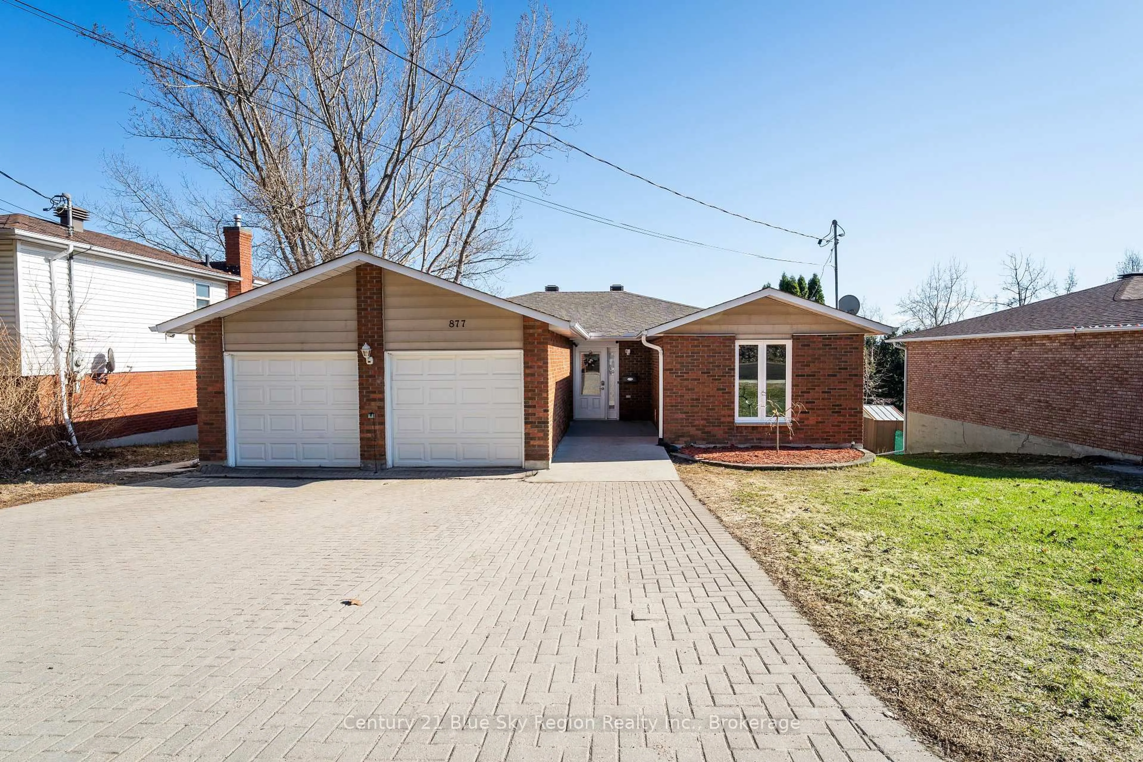 Home with brick exterior material, street for 877 Ski Club Rd, North Bay Ontario P1B 7R5