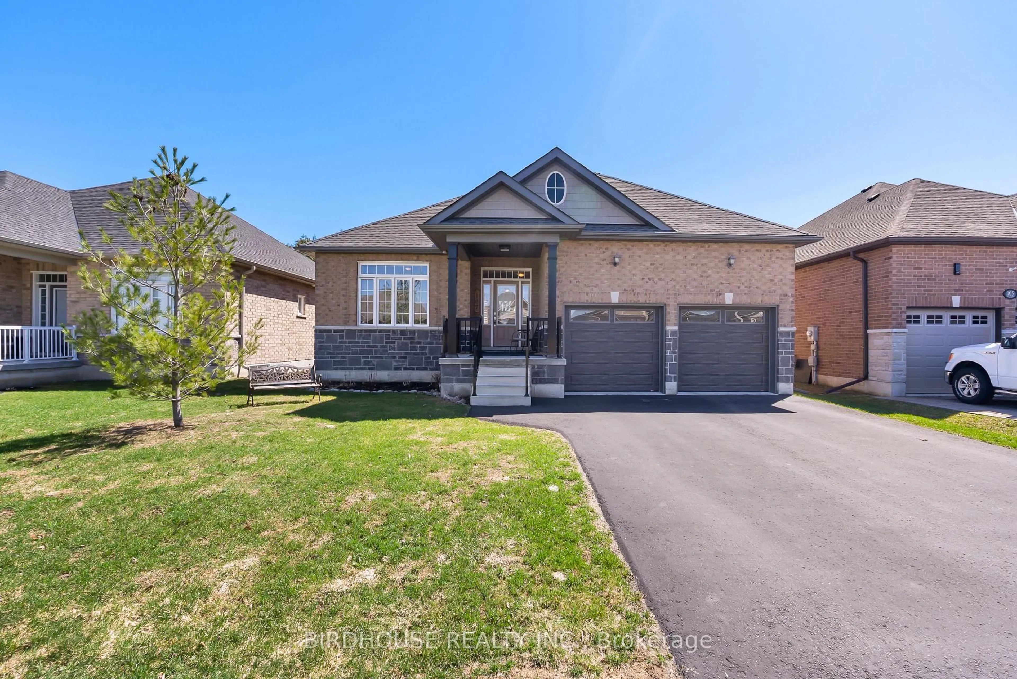 Home with brick exterior material, street for 107 Alcorn Dr, Kawartha Lakes Ontario K9V 0M8