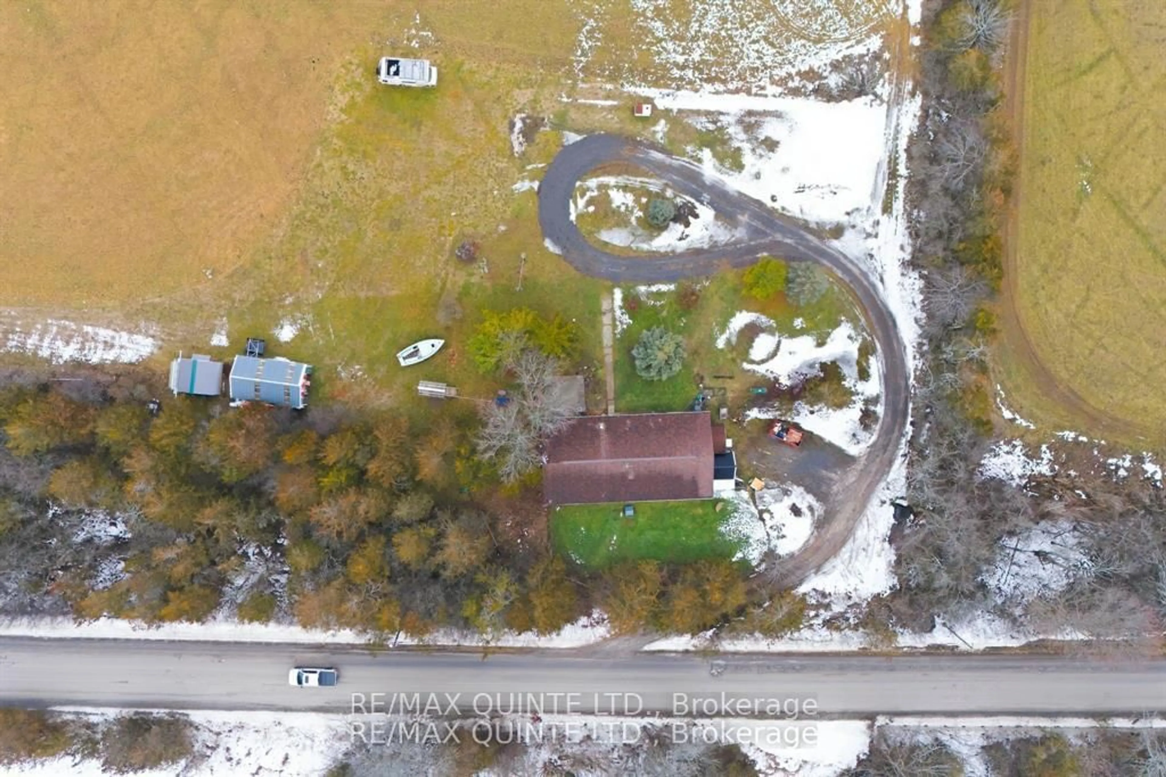 A pic from outside/outdoor area/front of a property/back of a property/a pic from drone, unknown for 1809 Victoria Rd, Prince Edward County Ontario K0K 1L0