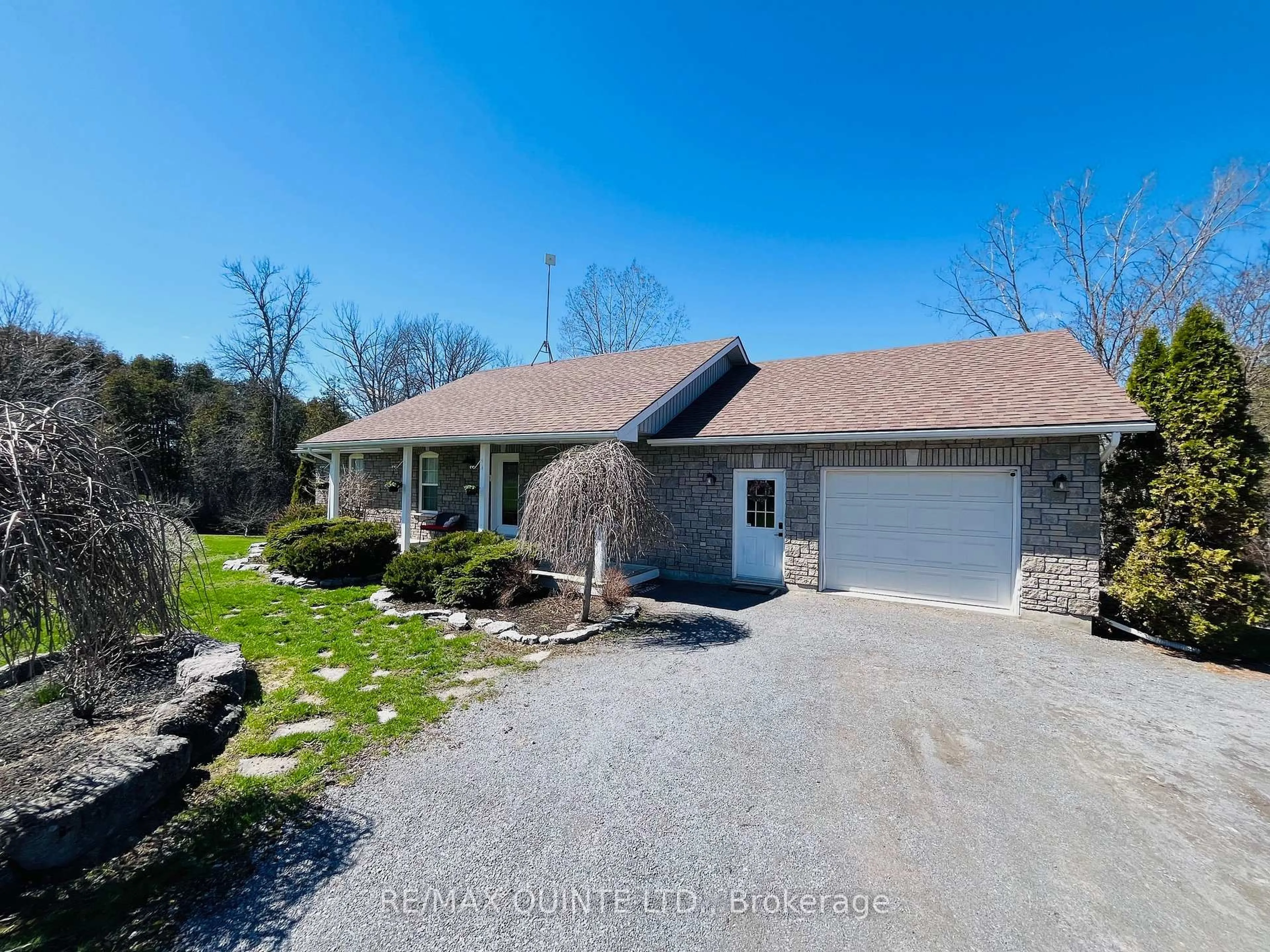 A pic from outside/outdoor area/front of a property/back of a property/a pic from drone, water/lake/river/ocean view for 847 Thrasher Rd, Belleville Ontario K0K 2V0