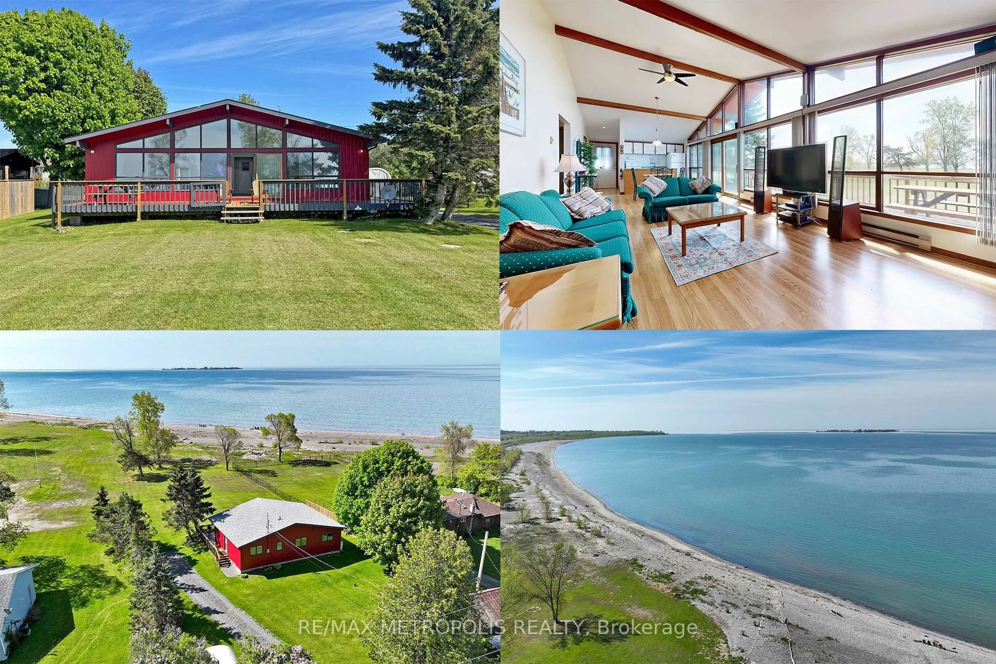 A pic from outside/outdoor area/front of a property/back of a property/a pic from drone, water/lake/river/ocean view for 40 Rabbit Rd, Brighton Ontario K0K 1H0