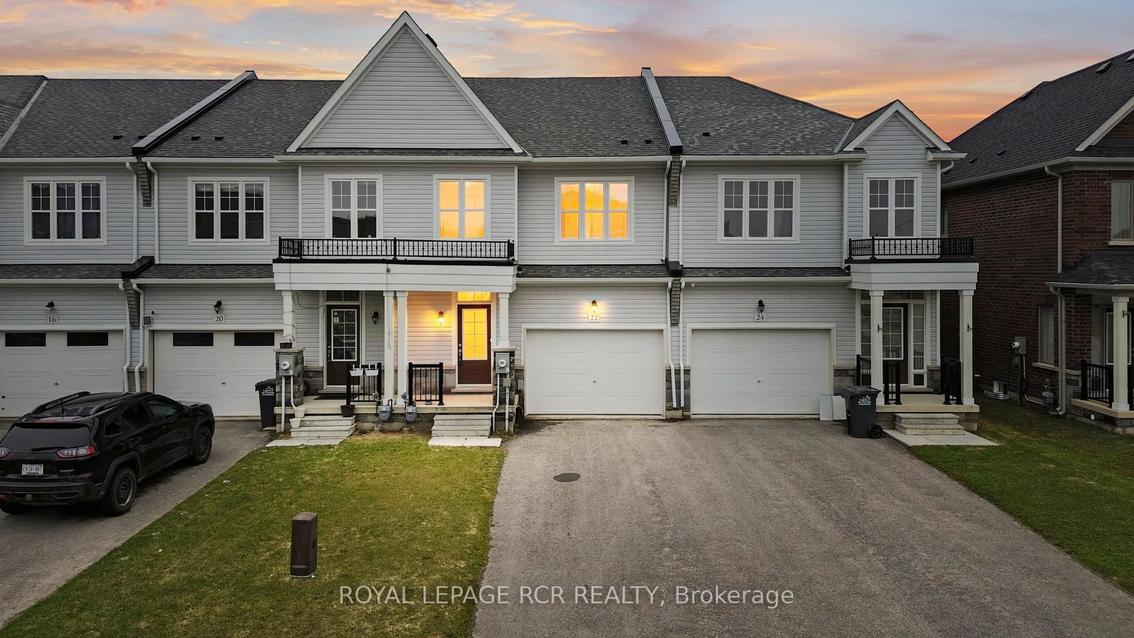 Home with vinyl exterior material, street for 22 Fennell St, Southgate Ontario N0C 1B0