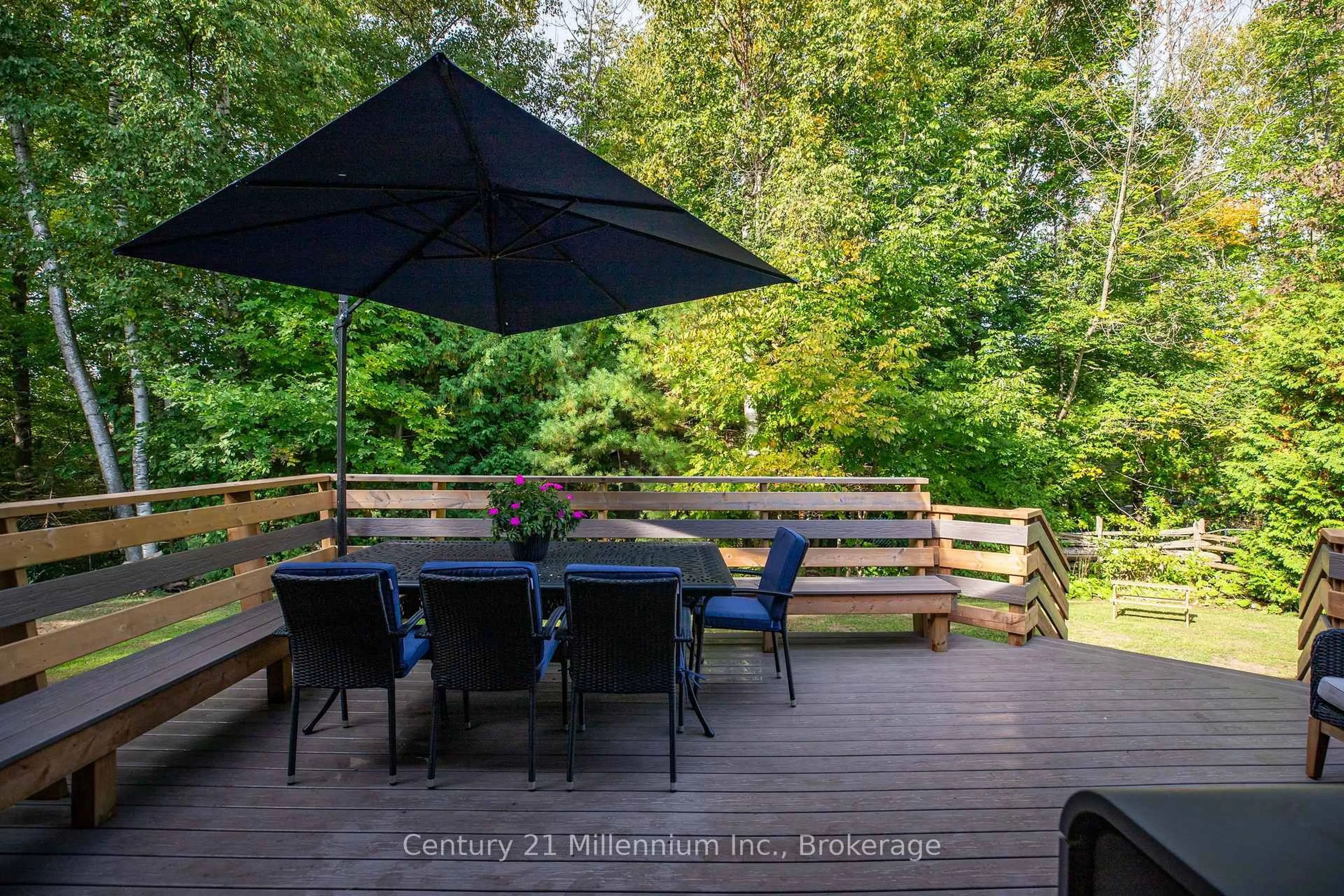 Patio, forest/trees view for 34 Southampton Pkwy, South Bruce Peninsula Ontario N0H 2G0