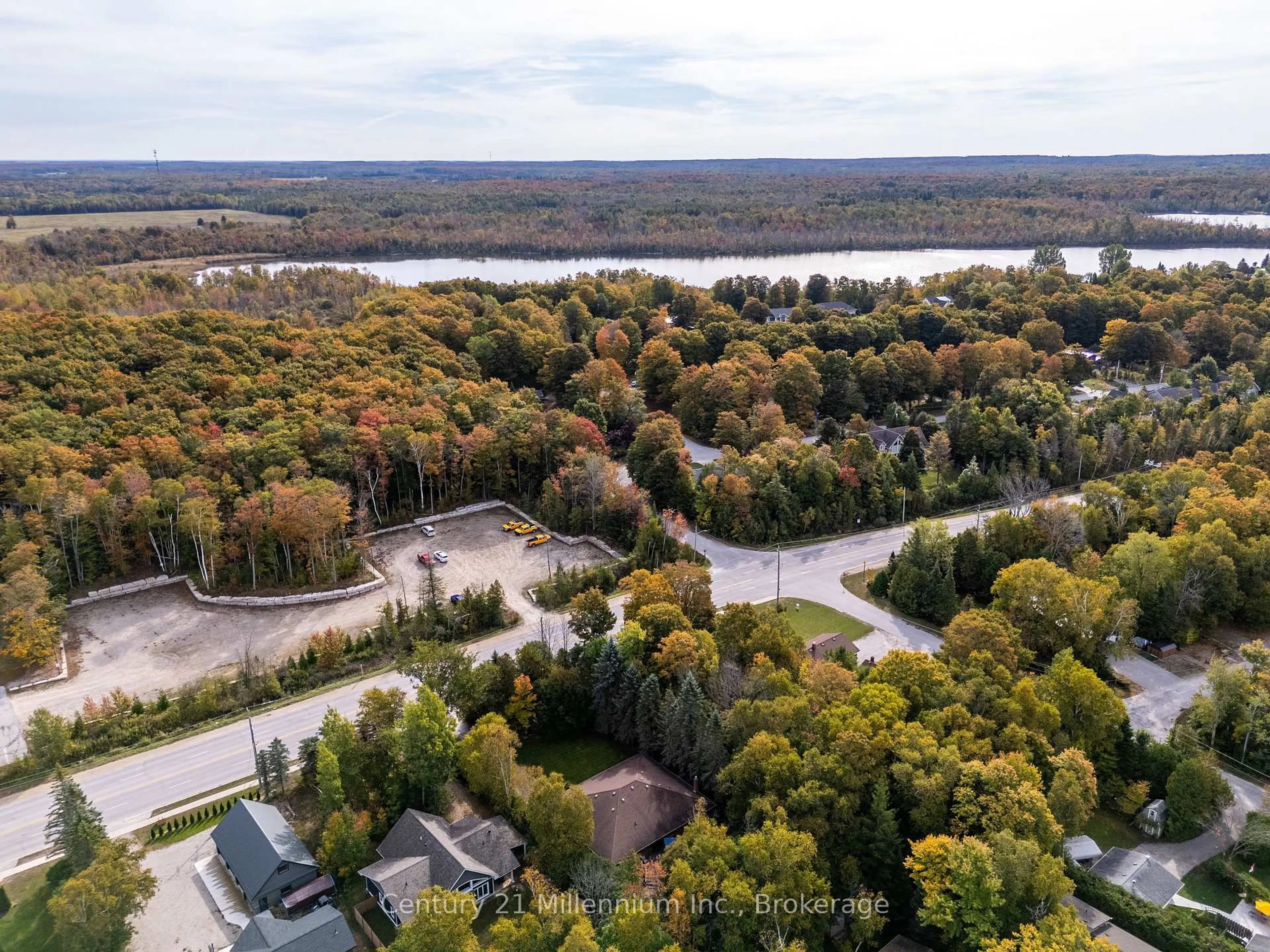 A pic from outside/outdoor area/front of a property/back of a property/a pic from drone, water/lake/river/ocean view for 34 Southampton Pkwy, South Bruce Peninsula Ontario N0H 2G0