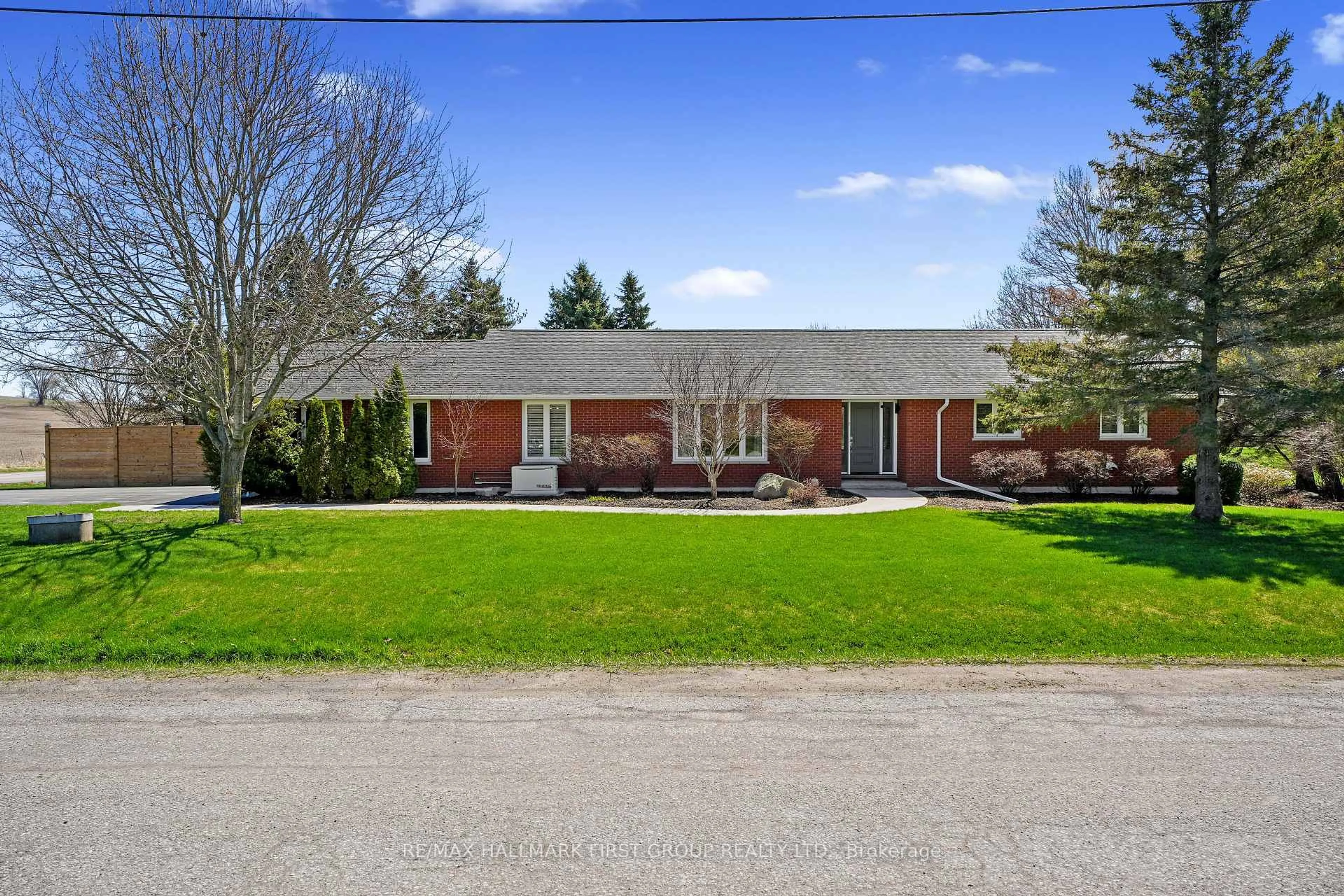 A pic from outside/outdoor area/front of a property/back of a property/a pic from drone, street for 2764 Theatre Rd, Hamilton Township Ontario K9A 4J7