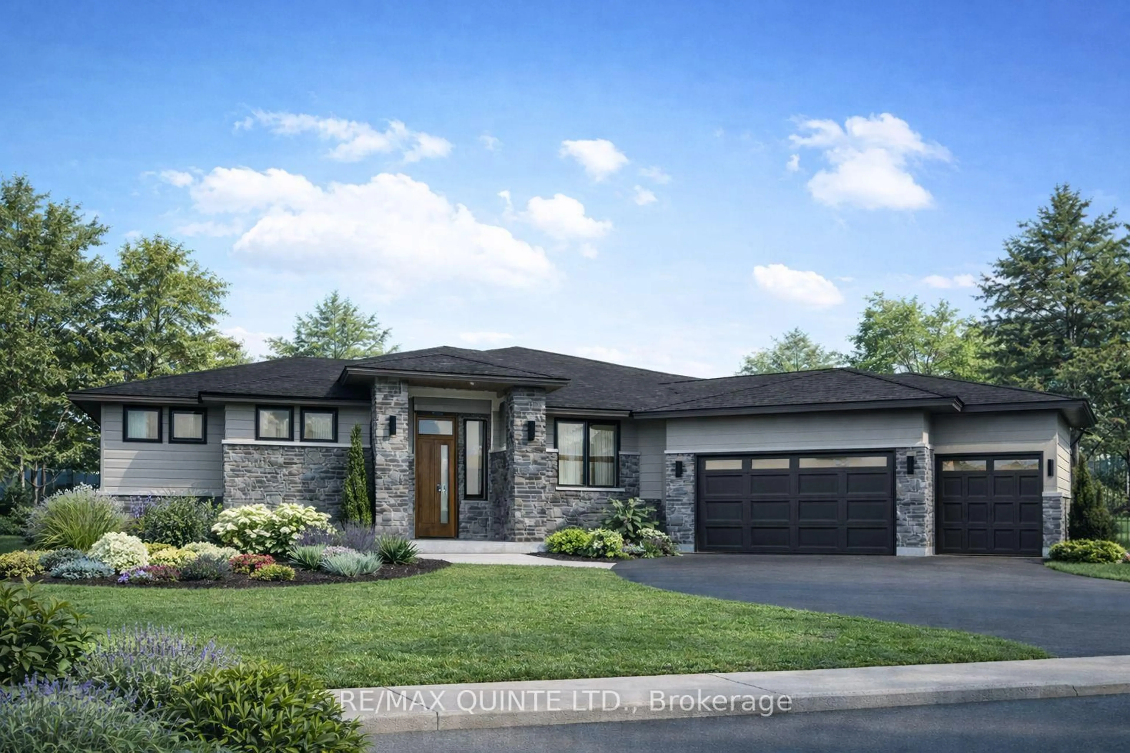 Home with brick exterior material, street for 25 Leaside Dr, Prince Edward County Ontario K8N 4Z7