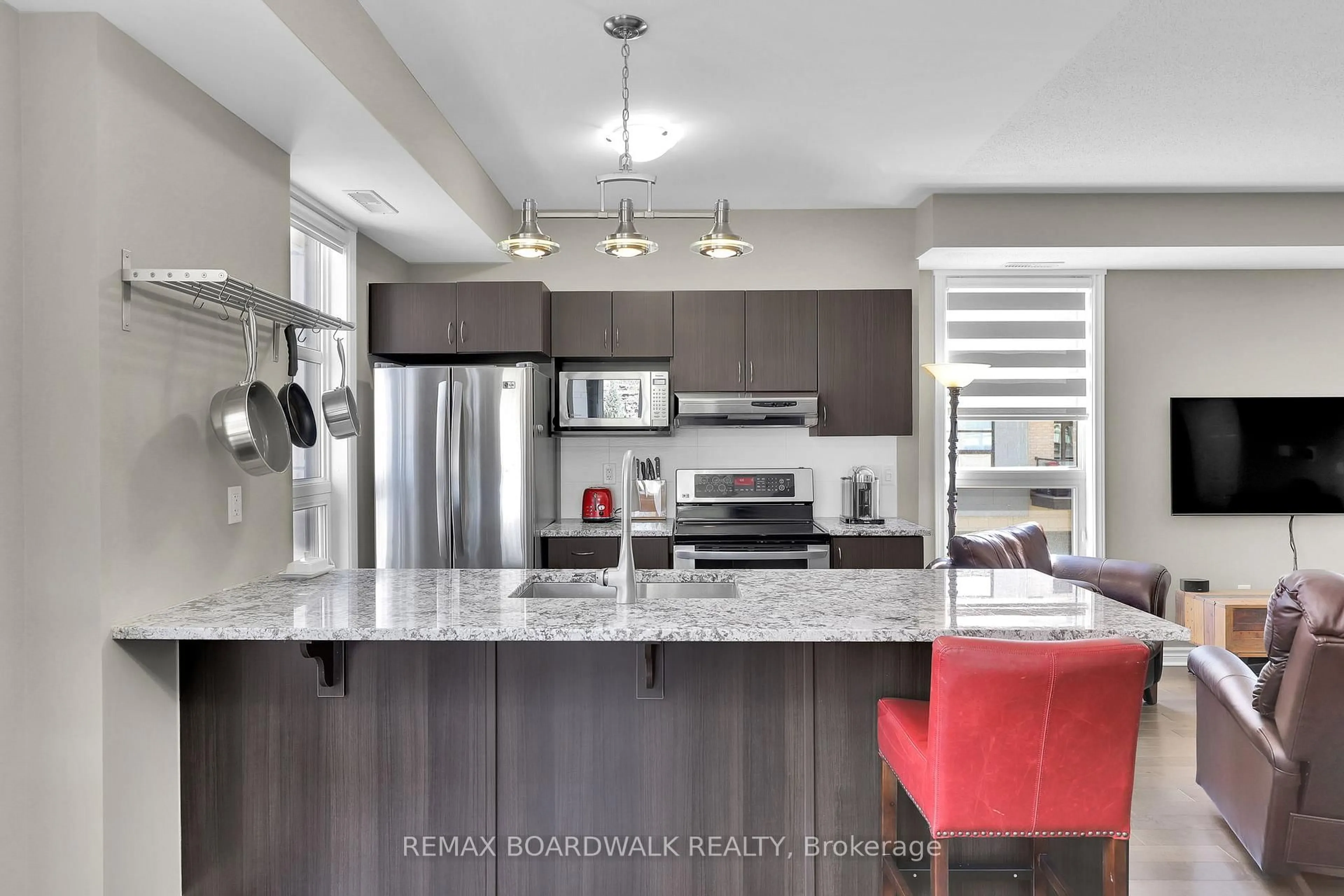 Open concept kitchen, unknown for 230 Titanium Private ##202, Ottawa Ontario K1C 0C1