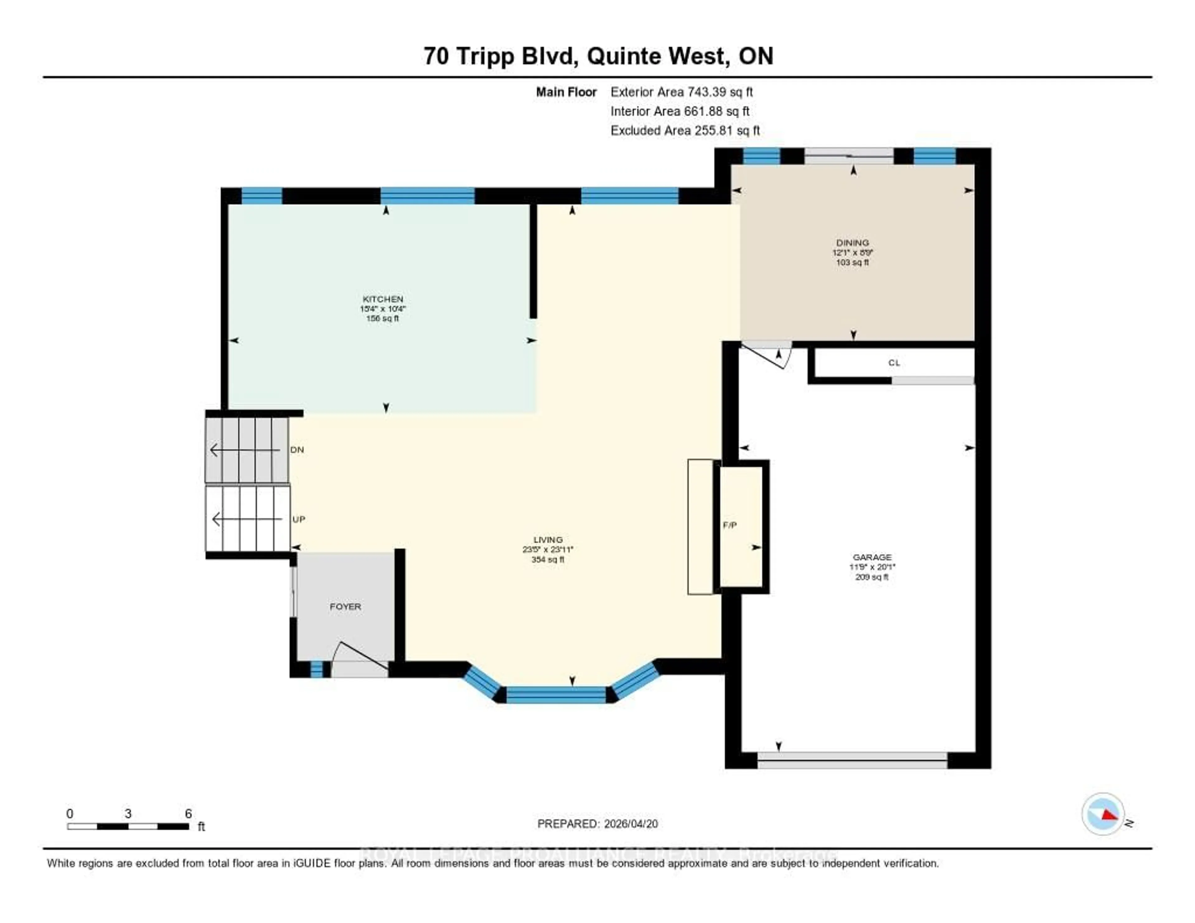 Floor plan for 70 Tripp Blvd, Quinte West Ontario K8V 5P6
