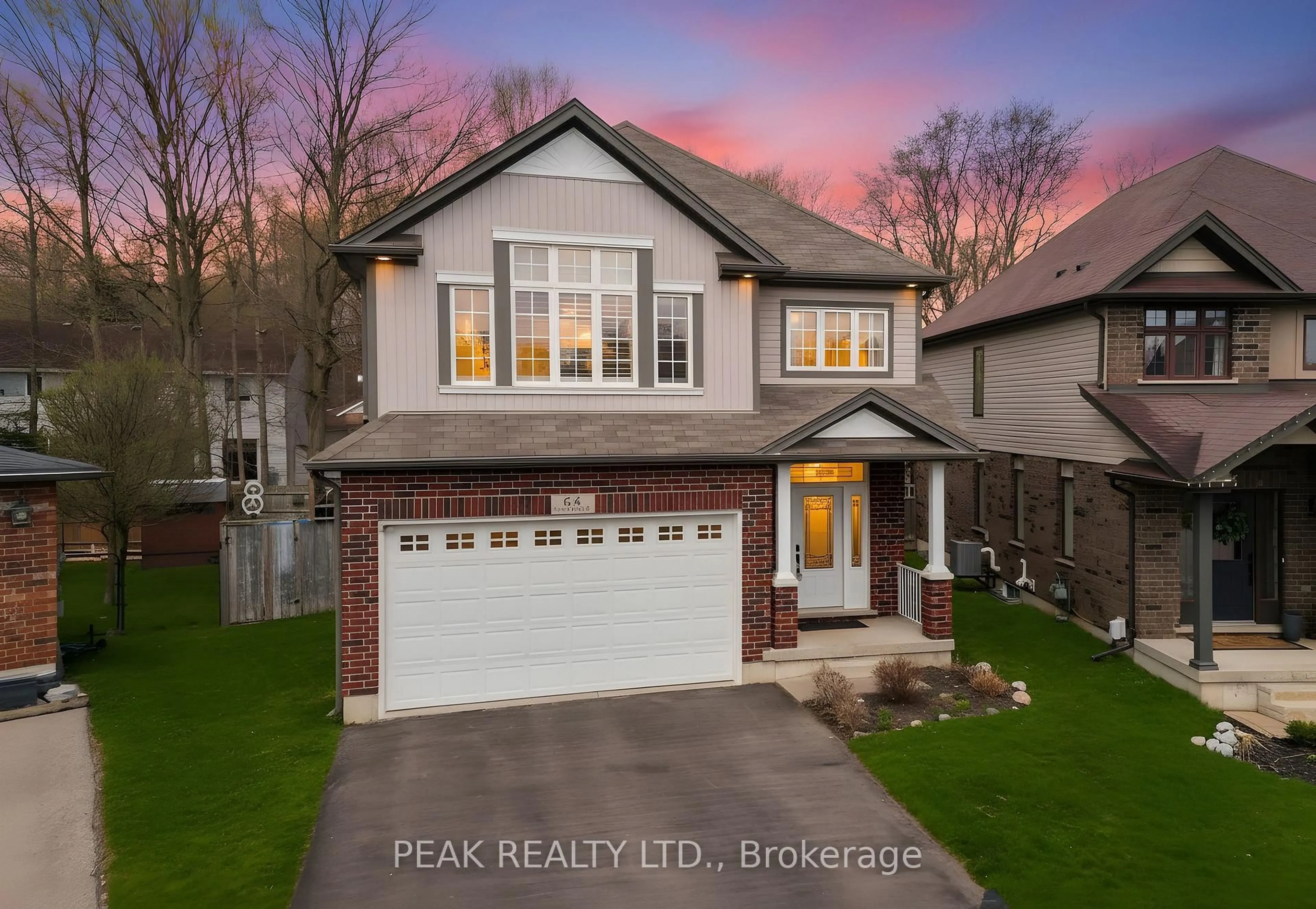 Home with brick exterior material, street for 64 Walter Perry Pl, Wilmot Ontario N3A 0B4