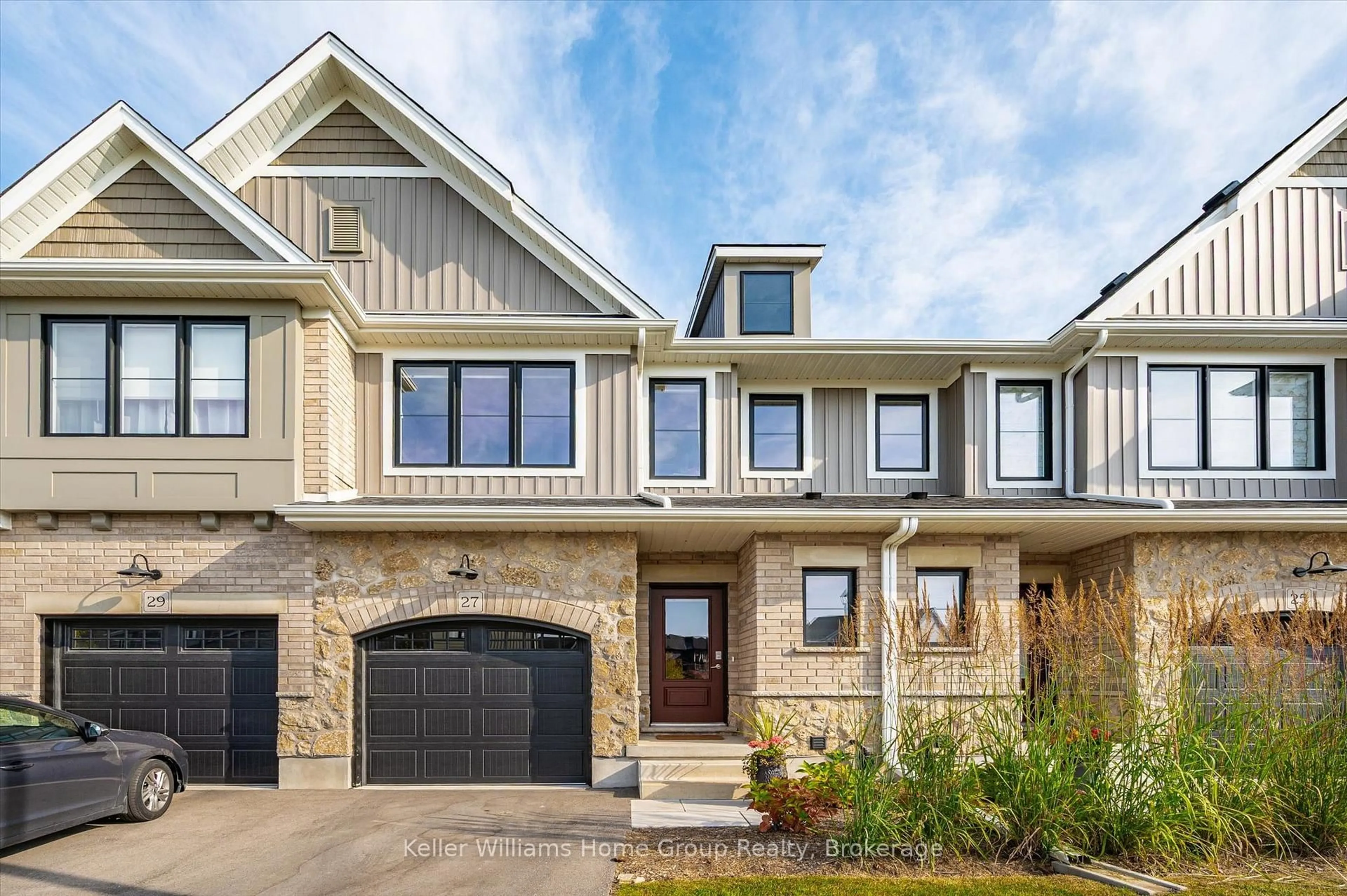 Home with brick exterior material, street for 27 Hedley Lane, Centre Wellington Ontario N0B 1S0