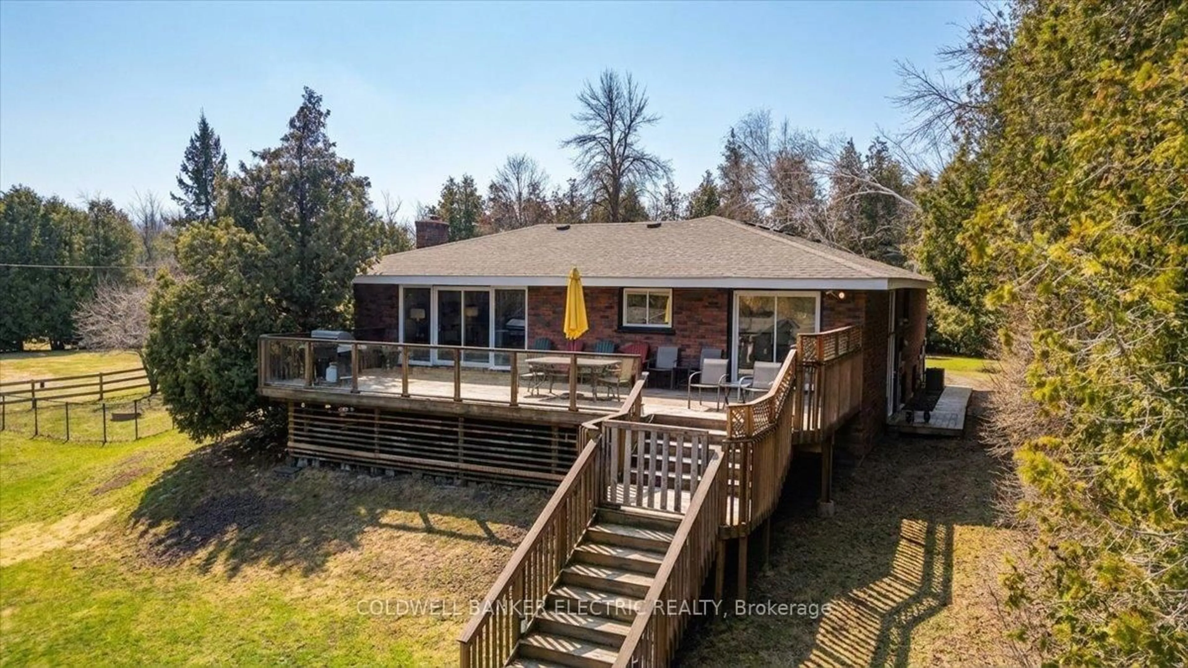 A pic from outside/outdoor area/front of a property/back of a property/a pic from drone, water/lake/river/ocean view for 1647 Stenner Rd, Douro-Dummer Ontario K0L 2H0