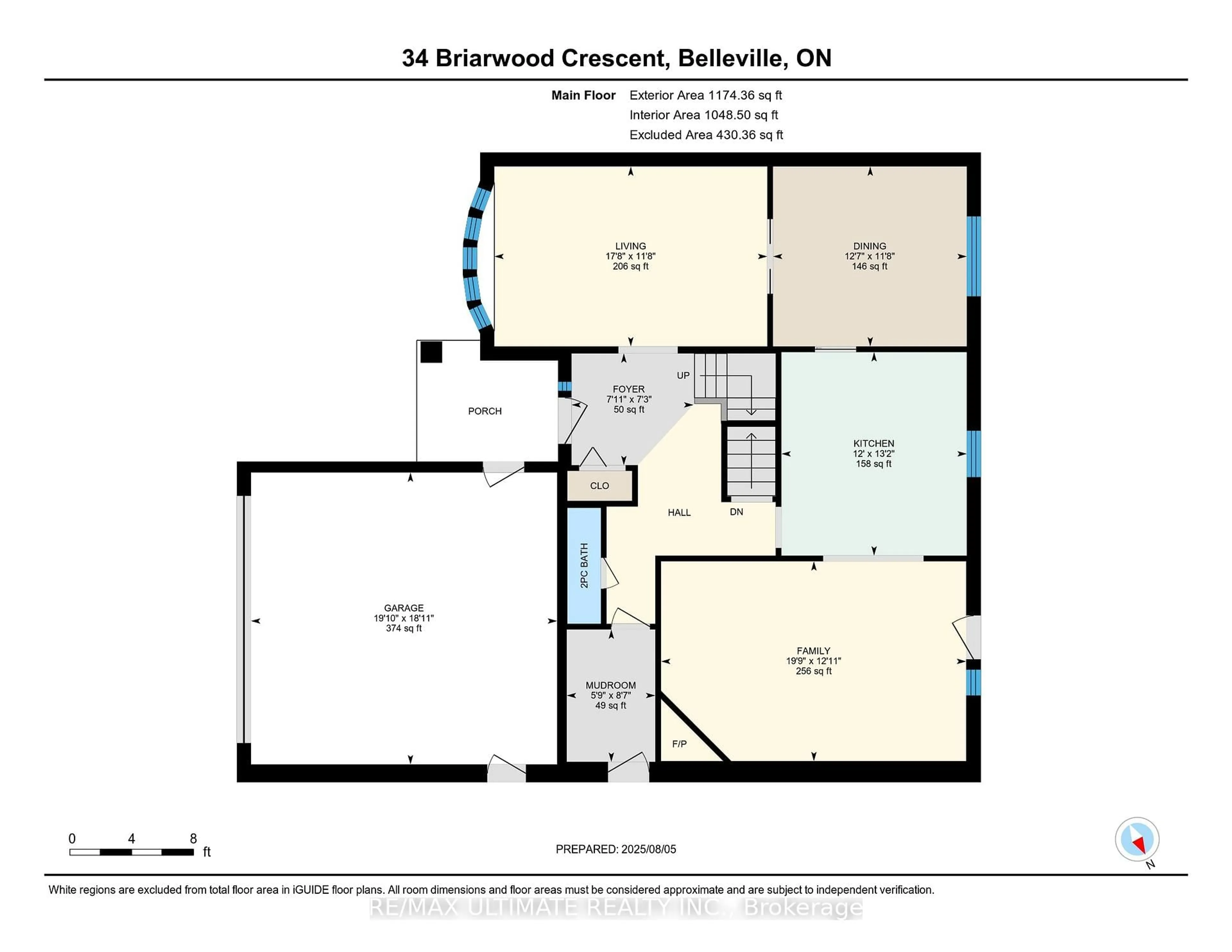 Floor plan for 34 Briarwood Cres Cres, Belleville Ontario K8N 5K9