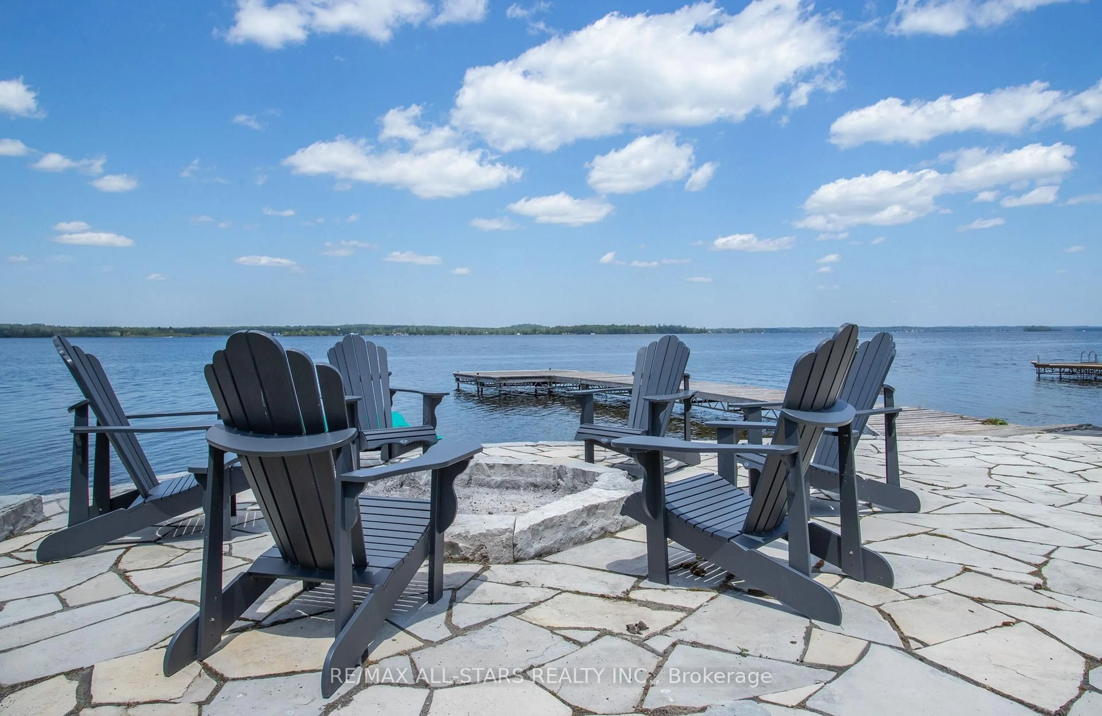 Patio, water/lake/river/ocean view for 47 Kenhill Beach Rd, Kawartha Lakes Ontario K0M 1L0