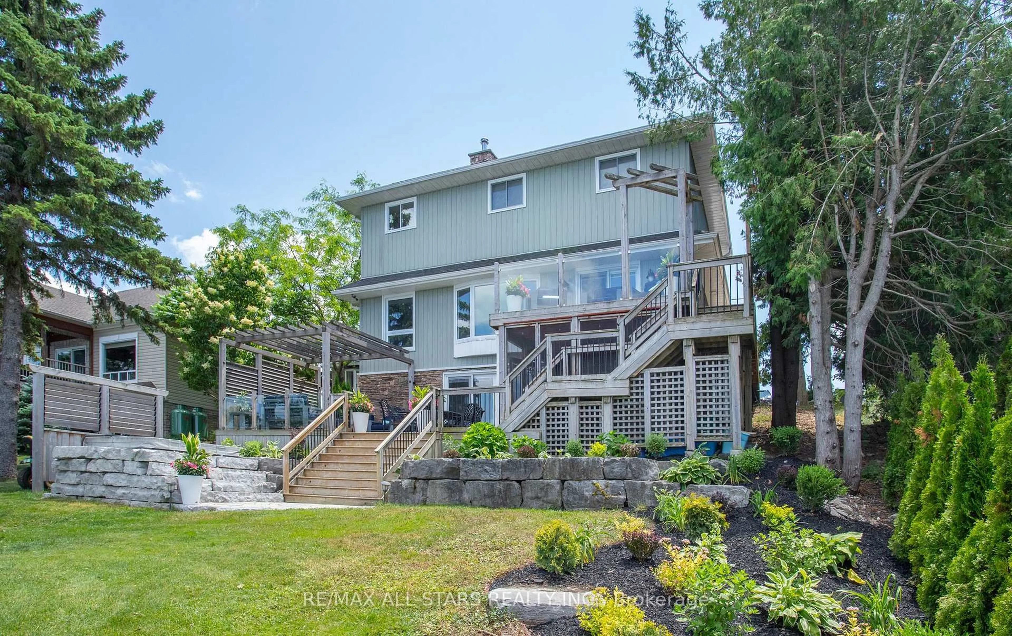 Patio, water/lake/river/ocean view for 47 Kenhill Beach Rd, Kawartha Lakes Ontario K0M 1L0